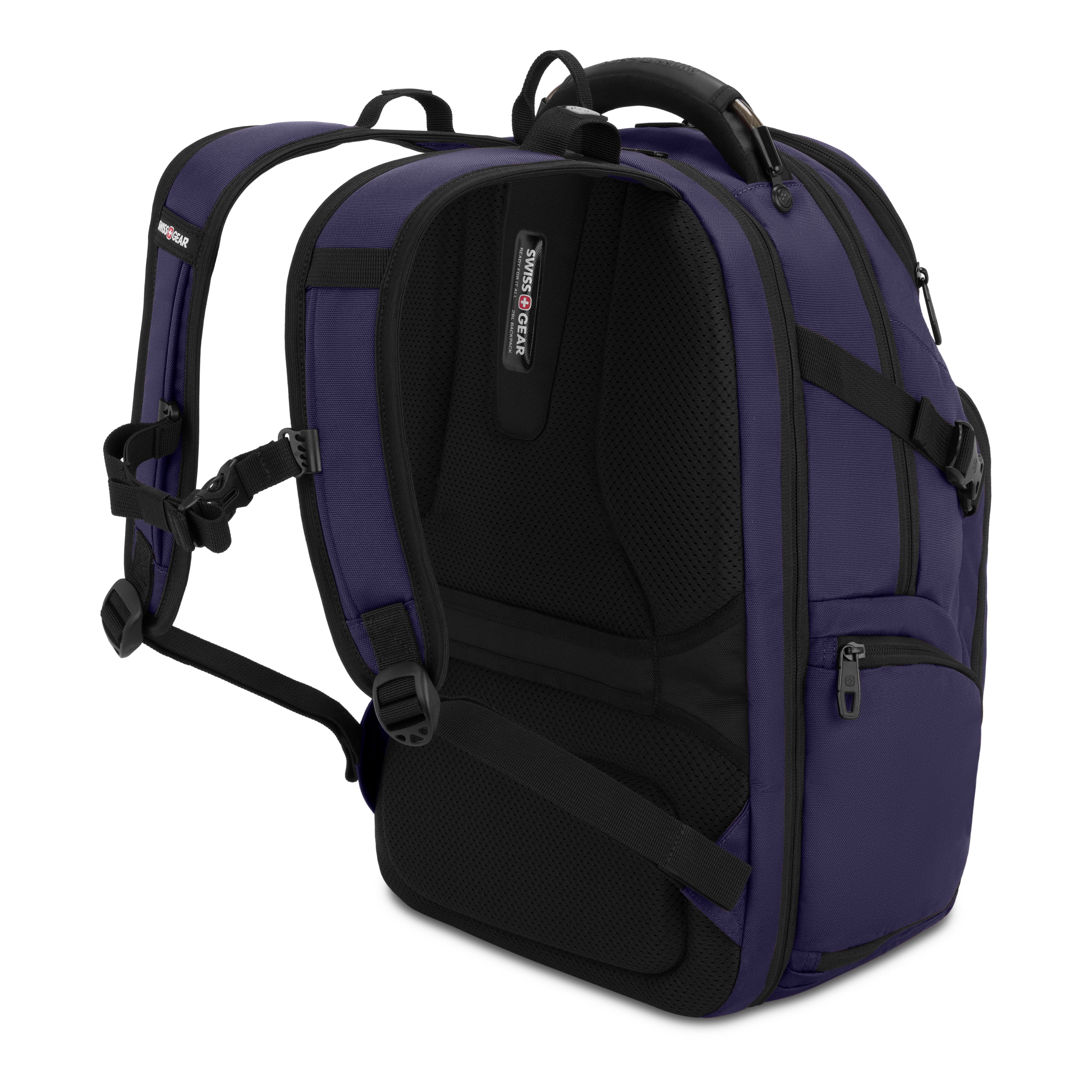 SWISSGEAR Stride ScanSmart Laptop Backpack, Ergonomic Travel Bag for 17 in Laptops (Peacoat Blue, 18 x 13.25 x 7.5 in) h9zll