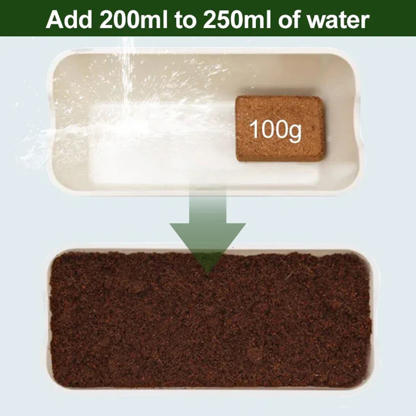WZXPWT Natural Coconut Fiber Soil Block for Gardening (1.1 lb) g8kue