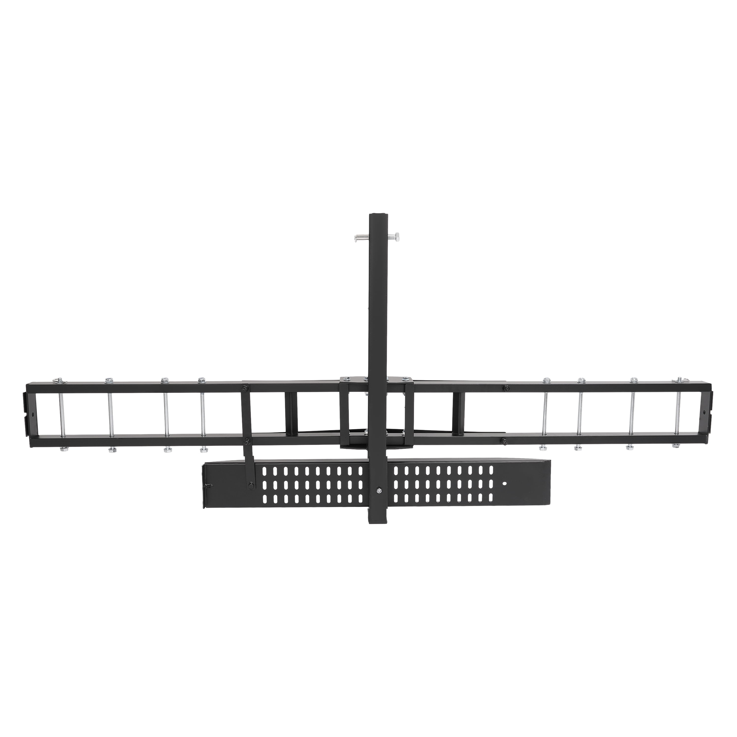 Kojem Motorcycle Dirt Bike Hitch Carrier Rack with Loading Ramp (Black, 500 lb Capacity) zb8pp