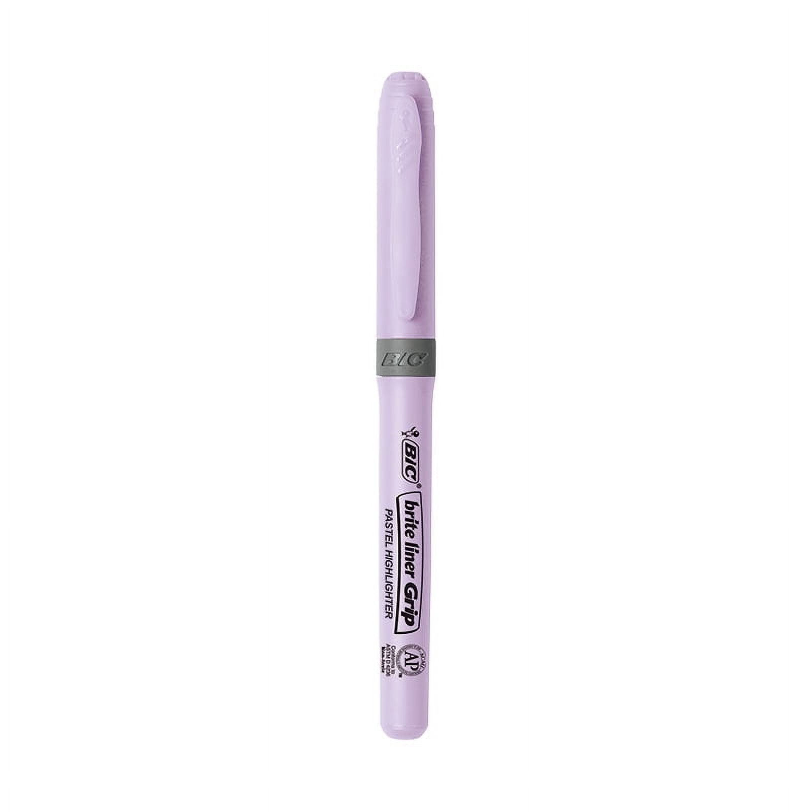 BIC Brite Liner Chisel Point Highlighter Set, Assorted Pastel Colors (6 Count) 96wnf