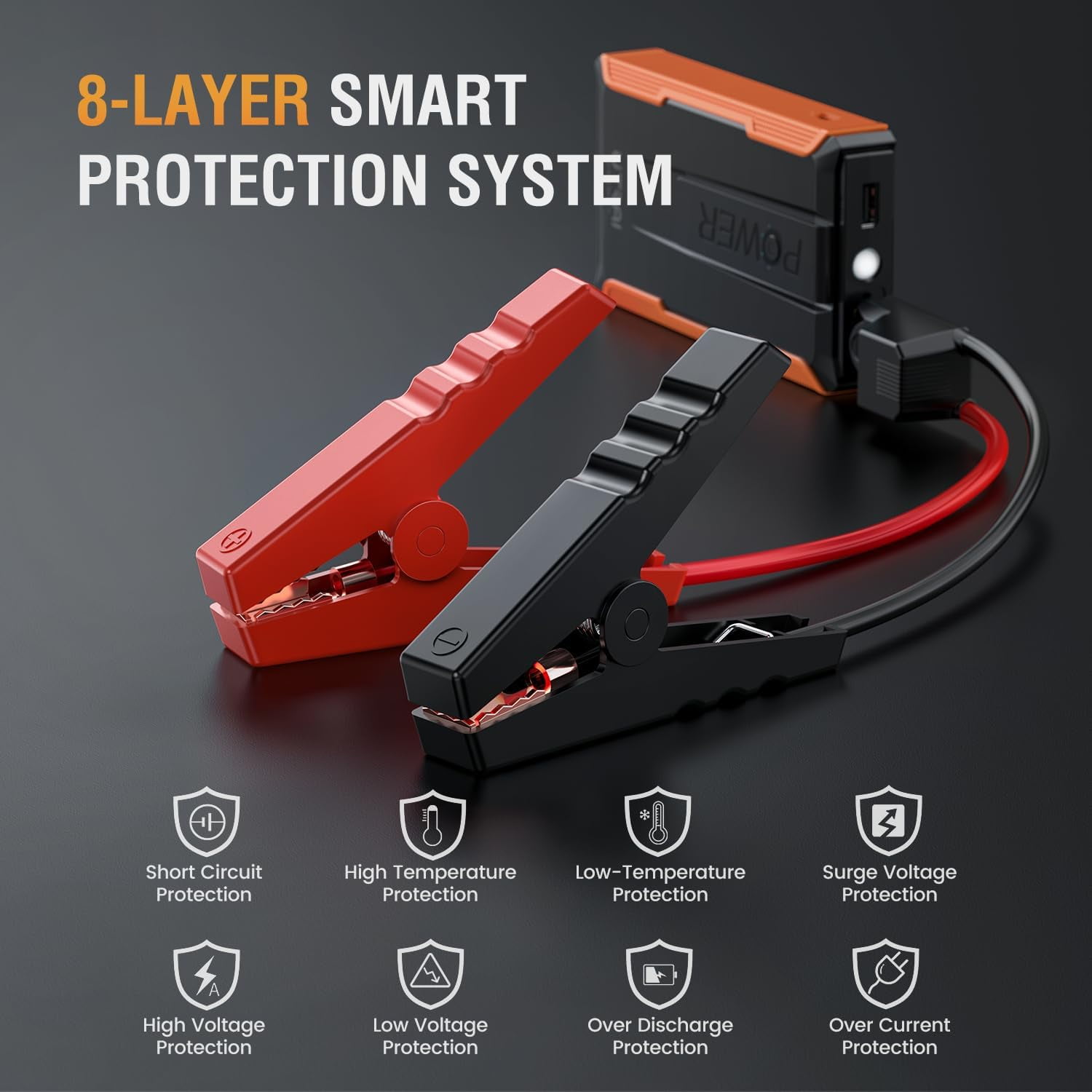 UTRAI Portable 2000A Car Jump Starter and Power Bank (Black, 1.98 lb) sulsk