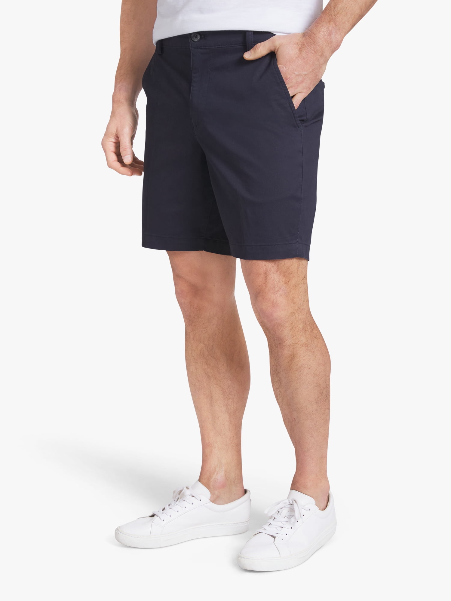Chaps Men's Flat Front Casual Shorts (Blue, 30-42) sn8wj
