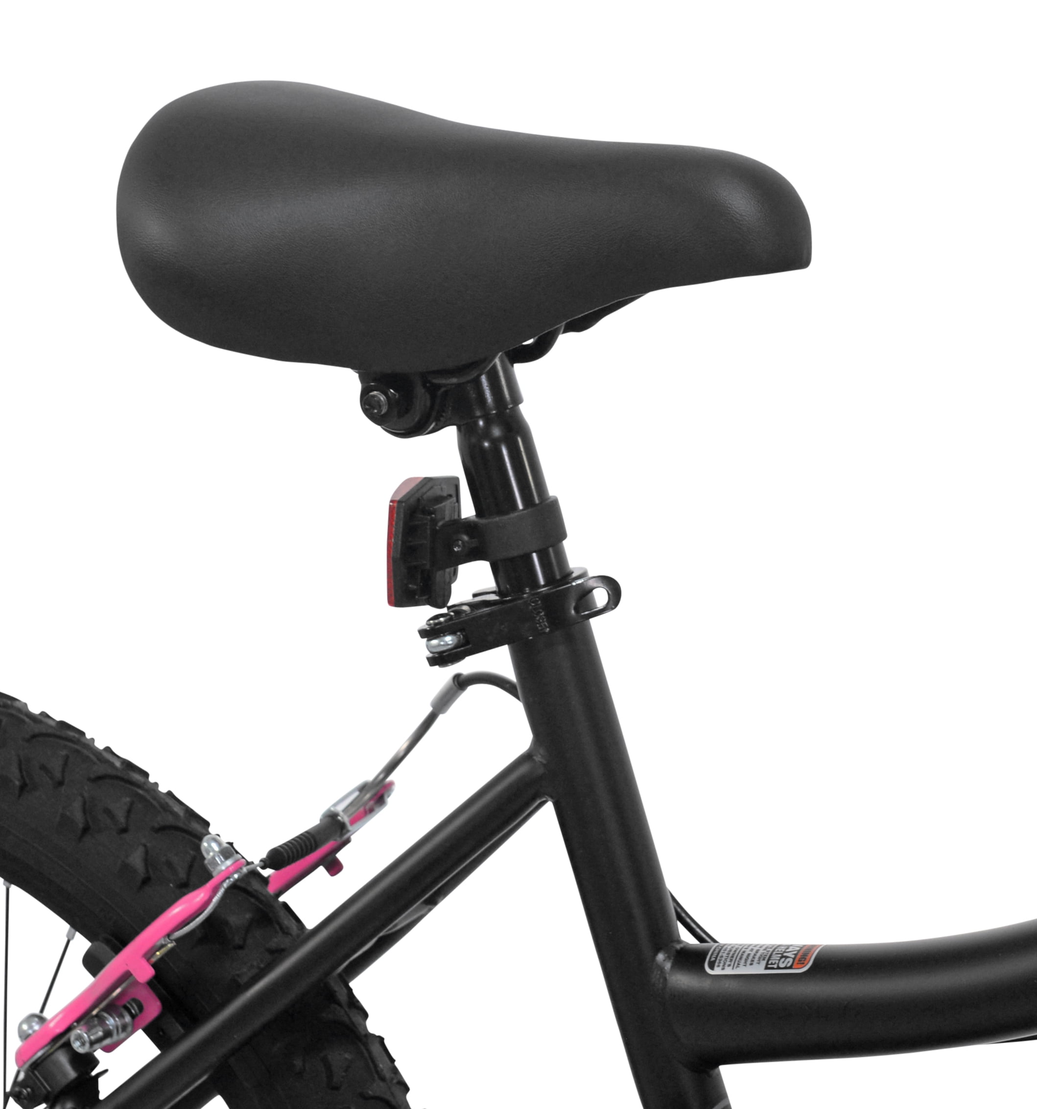 Kent Kobra Mountain Bicycle, Durable Steel Frame, 6-Speed Drivetrain, Off-Road Tires (Black/Pink, 20 in) x6ypn