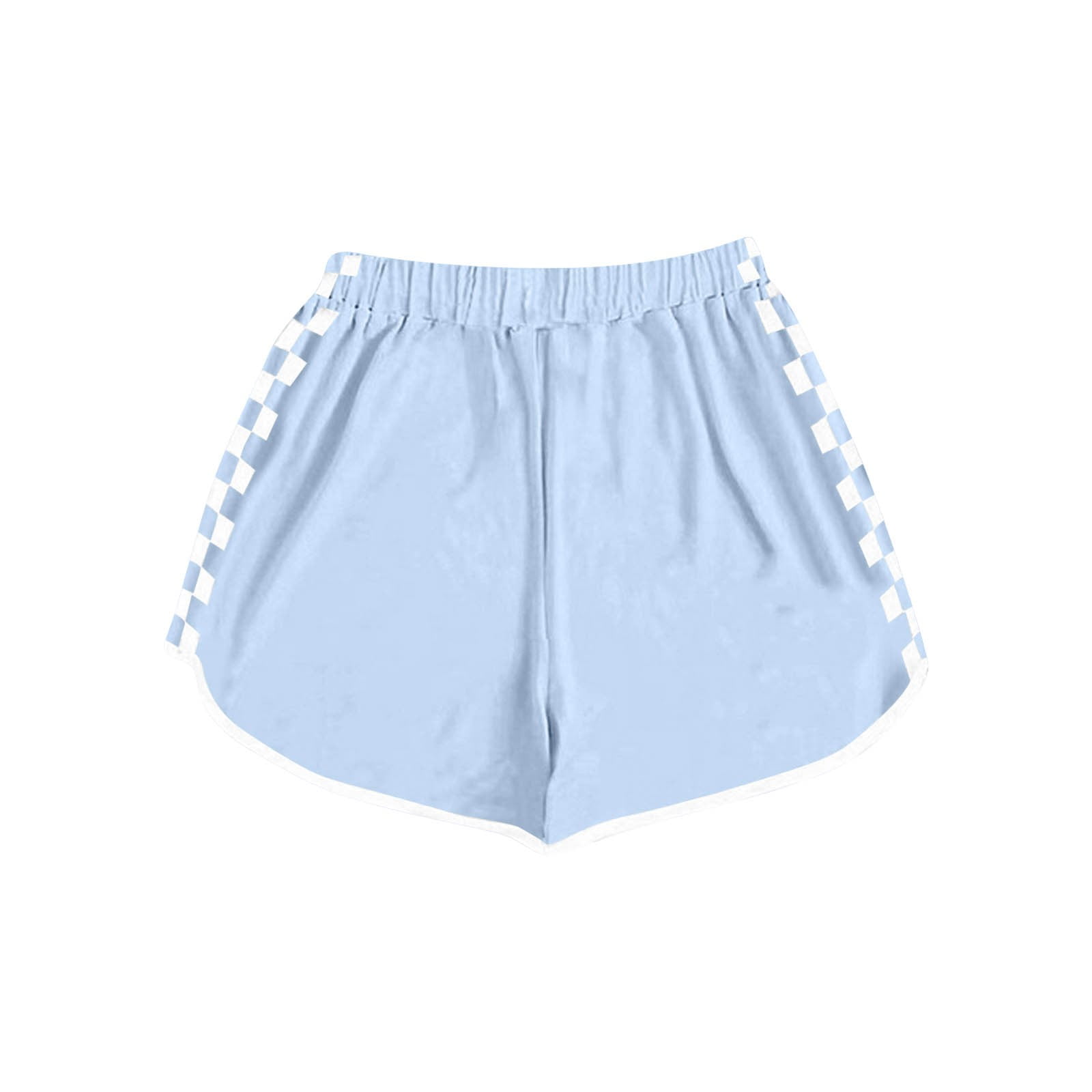 Piuwrlz Girls Summer Outfit Set Round Neck T-Shirt and Shorts Casual Playwear (Sky Blue, 7 Years) a2c32