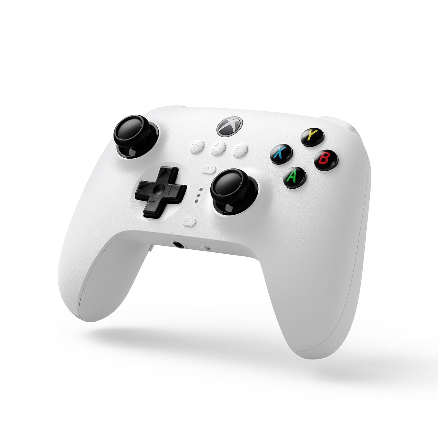 8BitDo Ultimate 3-Mode Wireless Controller with Hall Effect Joysticks and Charging Dock (White, 1 Count) 2gp5q