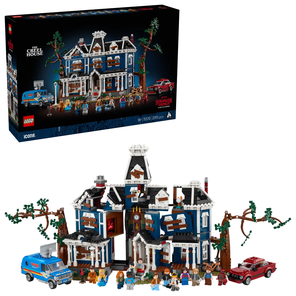 LEGO Stranger Things The Creel House Building Set (2,593 Pieces, 11.5 in x 20 in x 7 in) jghhs