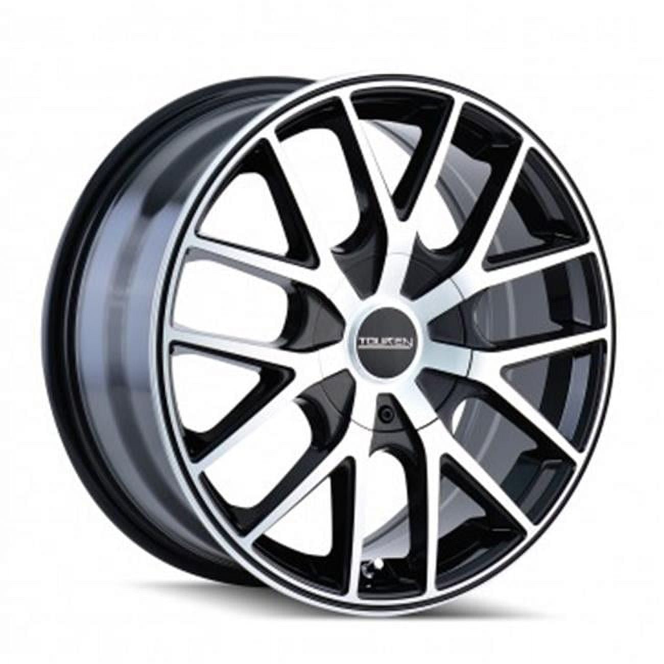 Touren TR60 Custom Wheel Rim (16x7 in, Black Machined Face) fq91o