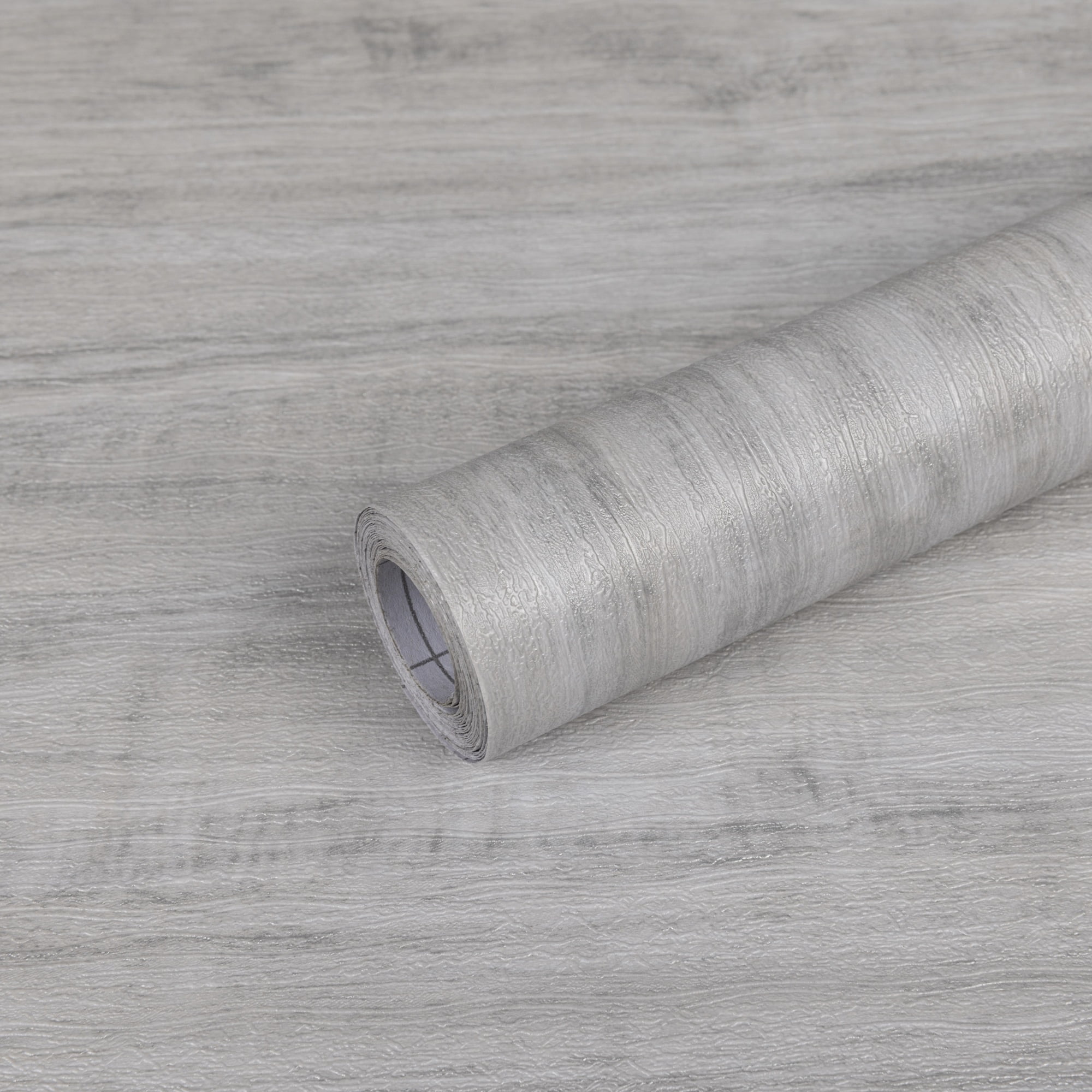 Abyssaly Gray Wood Peel and Stick Wallpaper, Waterproof Removable Contact Paper for Furniture and Wall Decor (Gray, 15.7 in x 118 in) ognrz