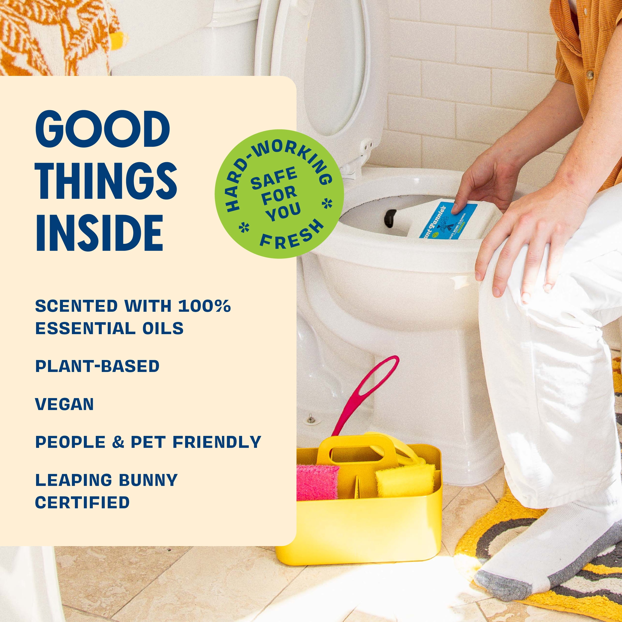 Aunt Fannie’s Toilet Bowl Cleaner, Vinegar-Powered Stain Remover, Eucalyptus Scent (24 fl oz) 1ug7m