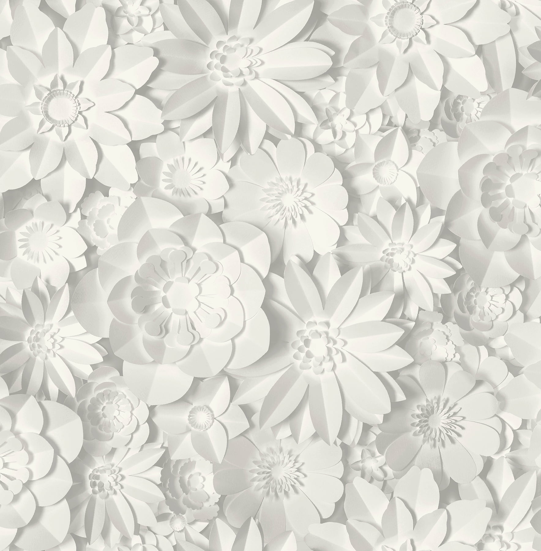 Fine Decor Dacre Floral Wallpaper (White, 20.5-in x 33-ft) s1dti