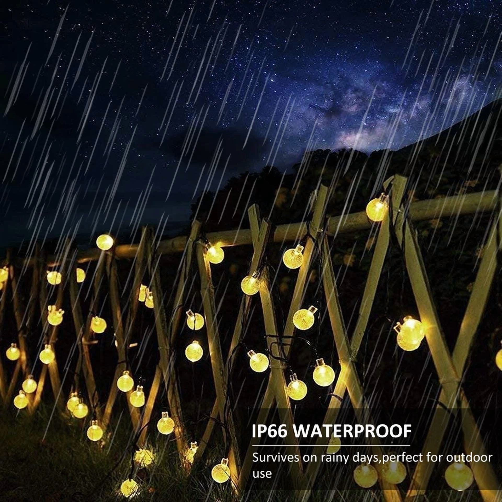 PURELY LED Solar String Lights for Outdoor Garden Wedding Party Decor (Warm White, 20 ft) n5owa