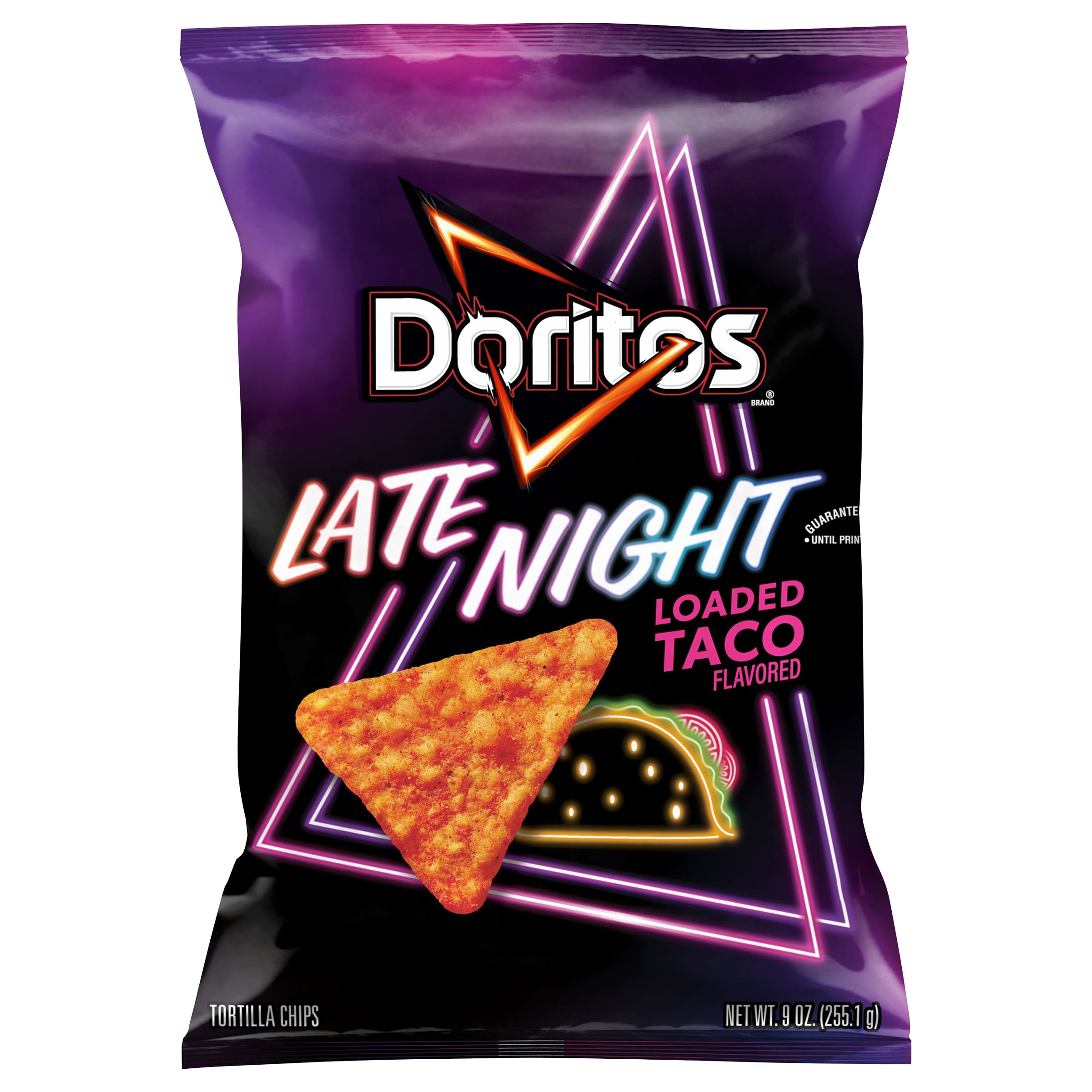 Doritos Tortilla Chips Late Night Loaded Taco Flavored Snack (9 oz) a7u0m