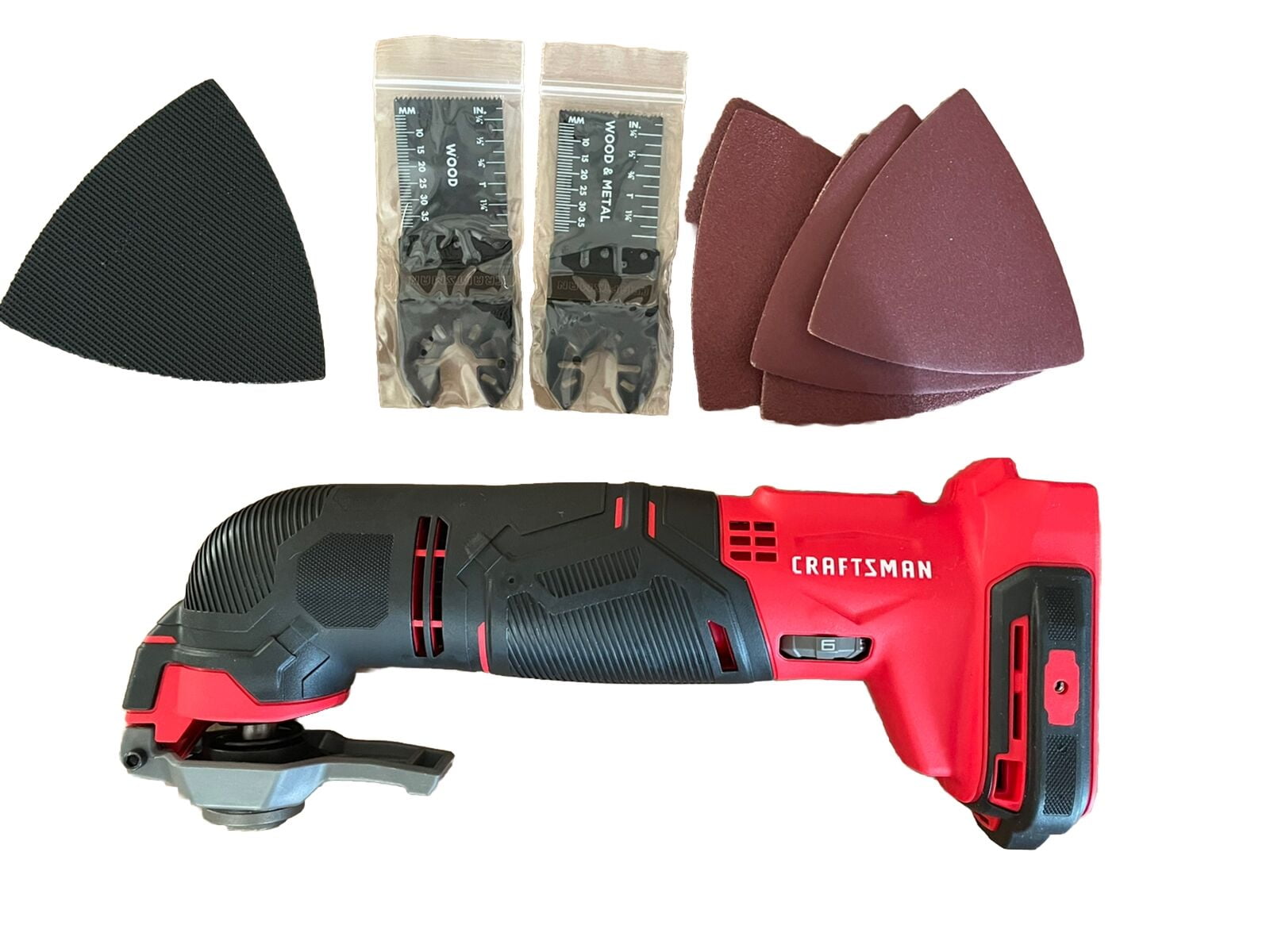 CRAFTSMAN V20 Cordless Oscillating Multi-Tool (12-Piece Kit, Variable Speed) uh6zk