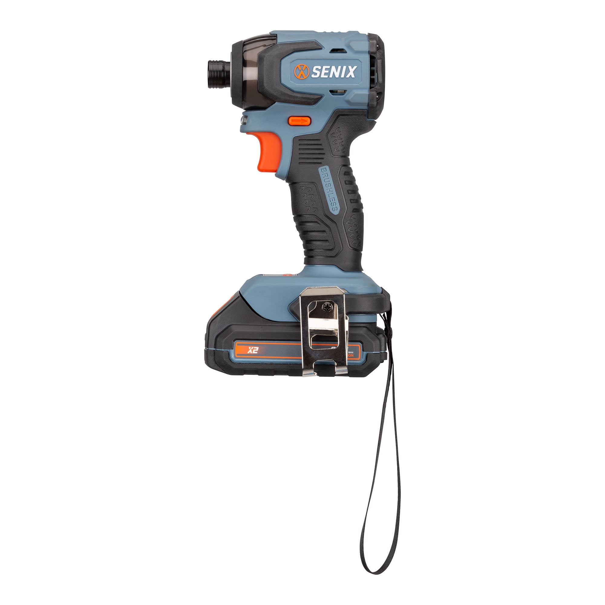 Senix 20V Cordless Power Tool Set with Keyless Drill and Hex Impact Driver (Blue, 2-Tool Kit) c8ixj - Image 2