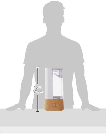 Sharper Image Ultrasonic Cool Mist Humidifier, Whisper-Quiet Room Air Purifier (Light Ash Woodgrain, 1 gal.) r94eo