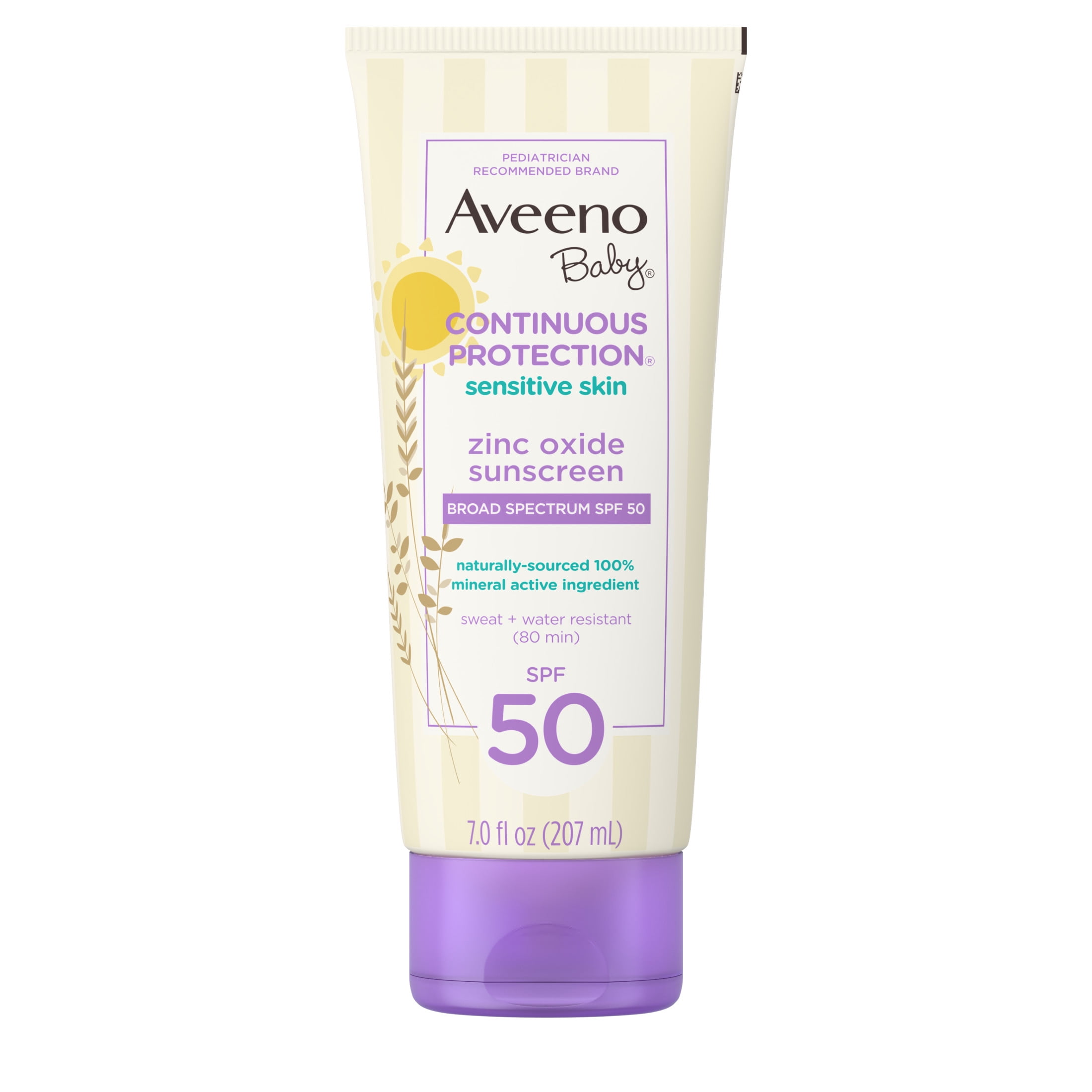 Aveeno Baby Continuous Protection Mineral Sunscreen SPF 50 (7 fl oz) 3l513
