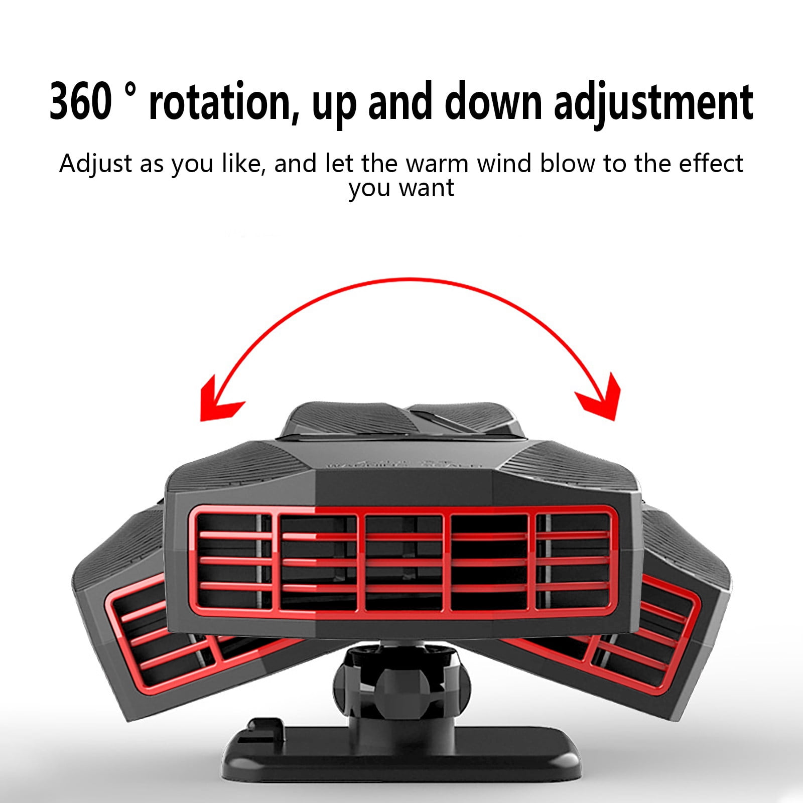 tupukom Portable Electric Space Heater (Black, 200 sq ft Coverage) jxhkg