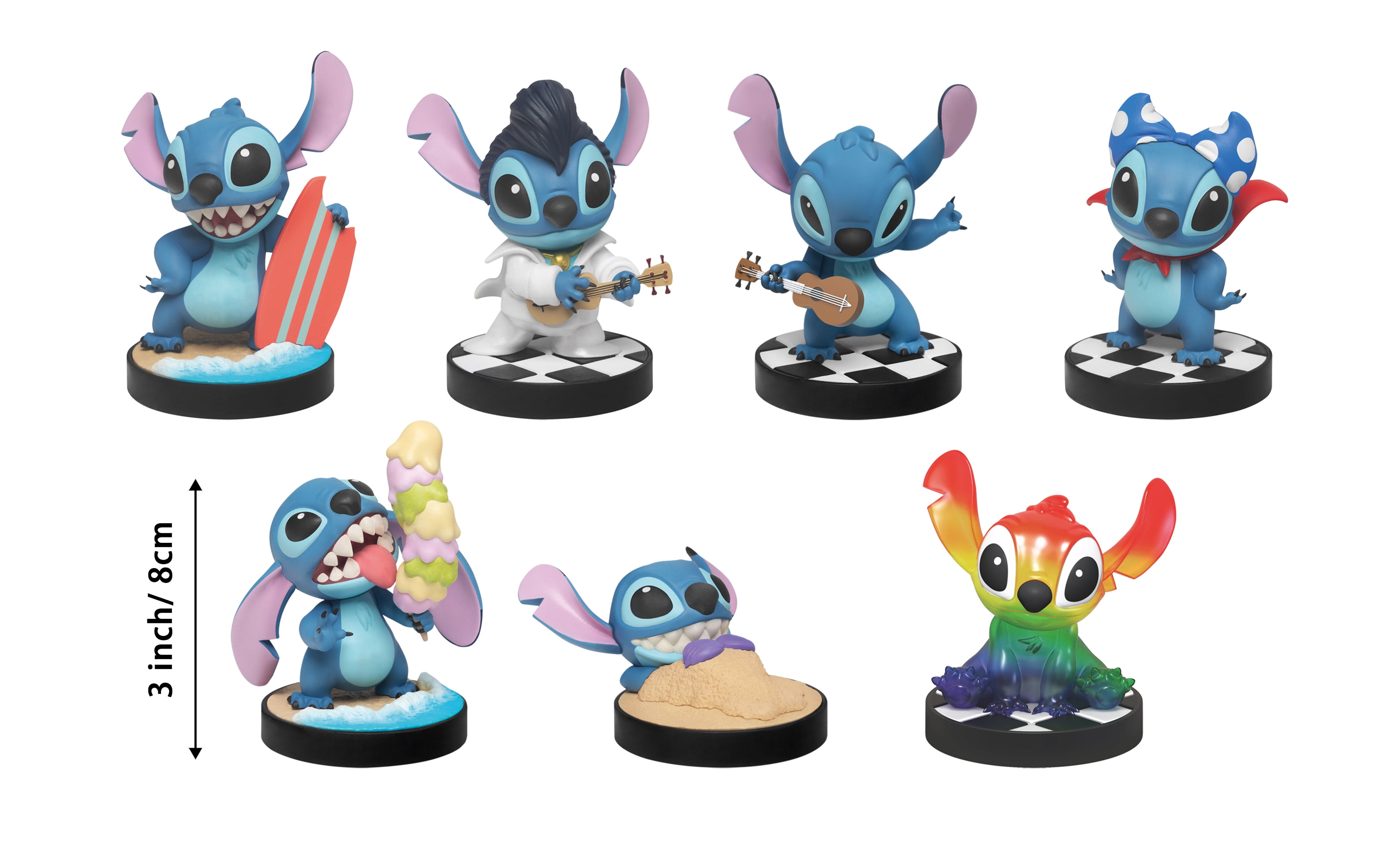 YuMe Disney Lilo & Stitch Fun Series Mini Figurine Set (6 Pack) l1psn