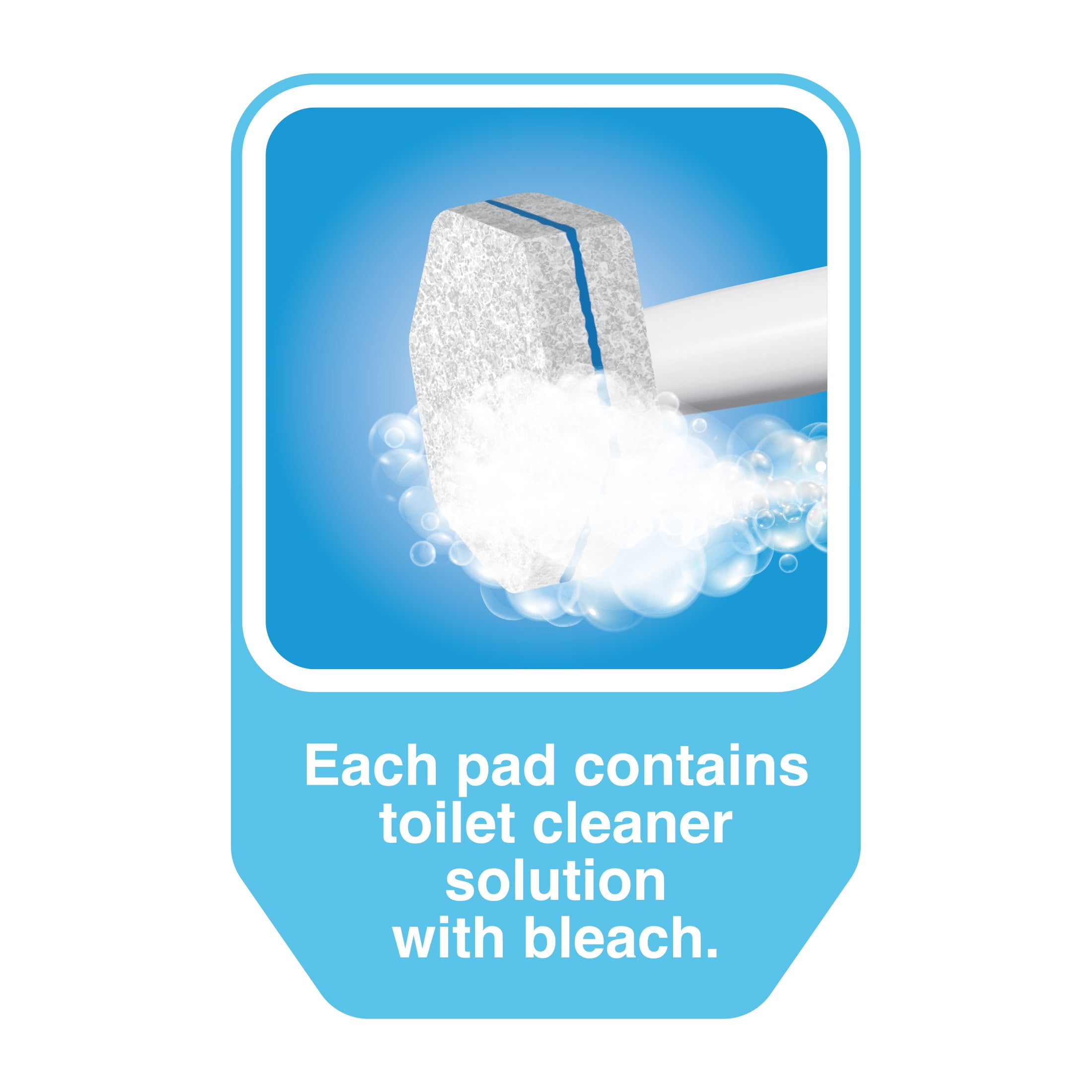 Great Value Toilet Cleaning System (1 Handle, 1 Caddy, 5 Disposable Scrubbing Pads) al8hd