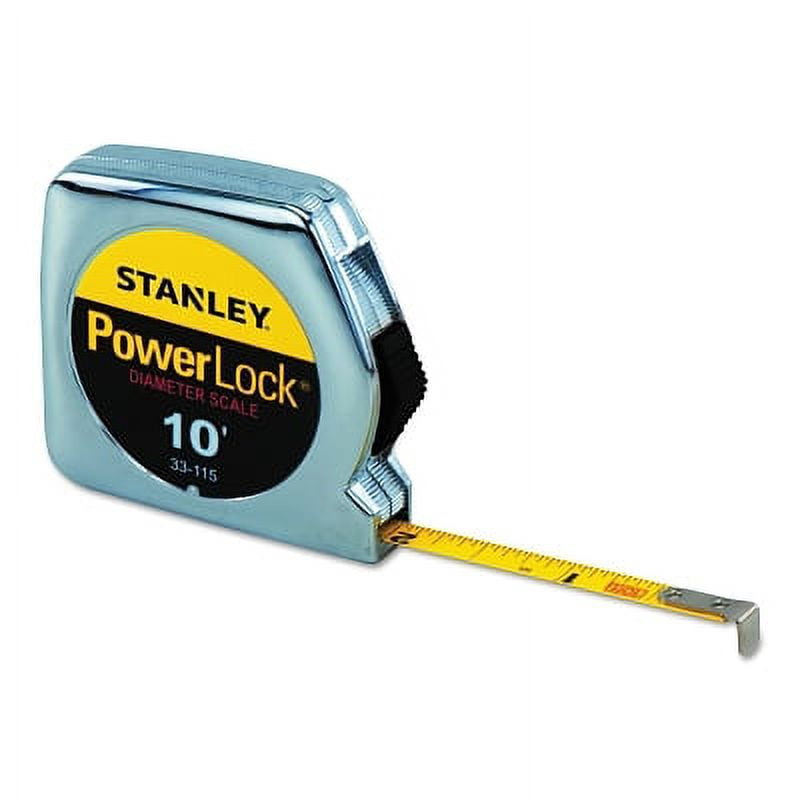 STANLEY Powerlock Pocket Tape Measure, Heavy-Duty Retractable Blade, Compact Design (Silver, 10 ft, 2 Pack) dyifd
