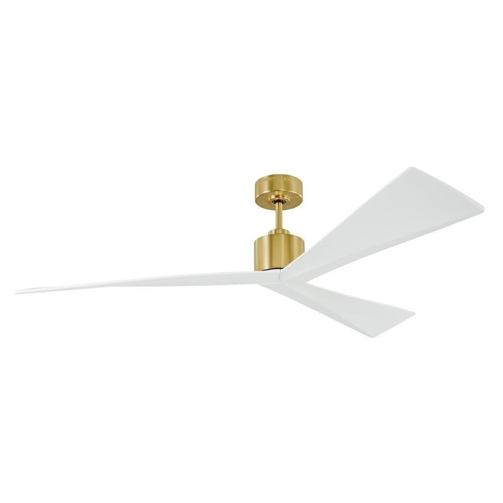 Bailey Street Myrdle Street Modern Ceiling Fan with 3 Blades (Burnished Brass, 60 in) julou