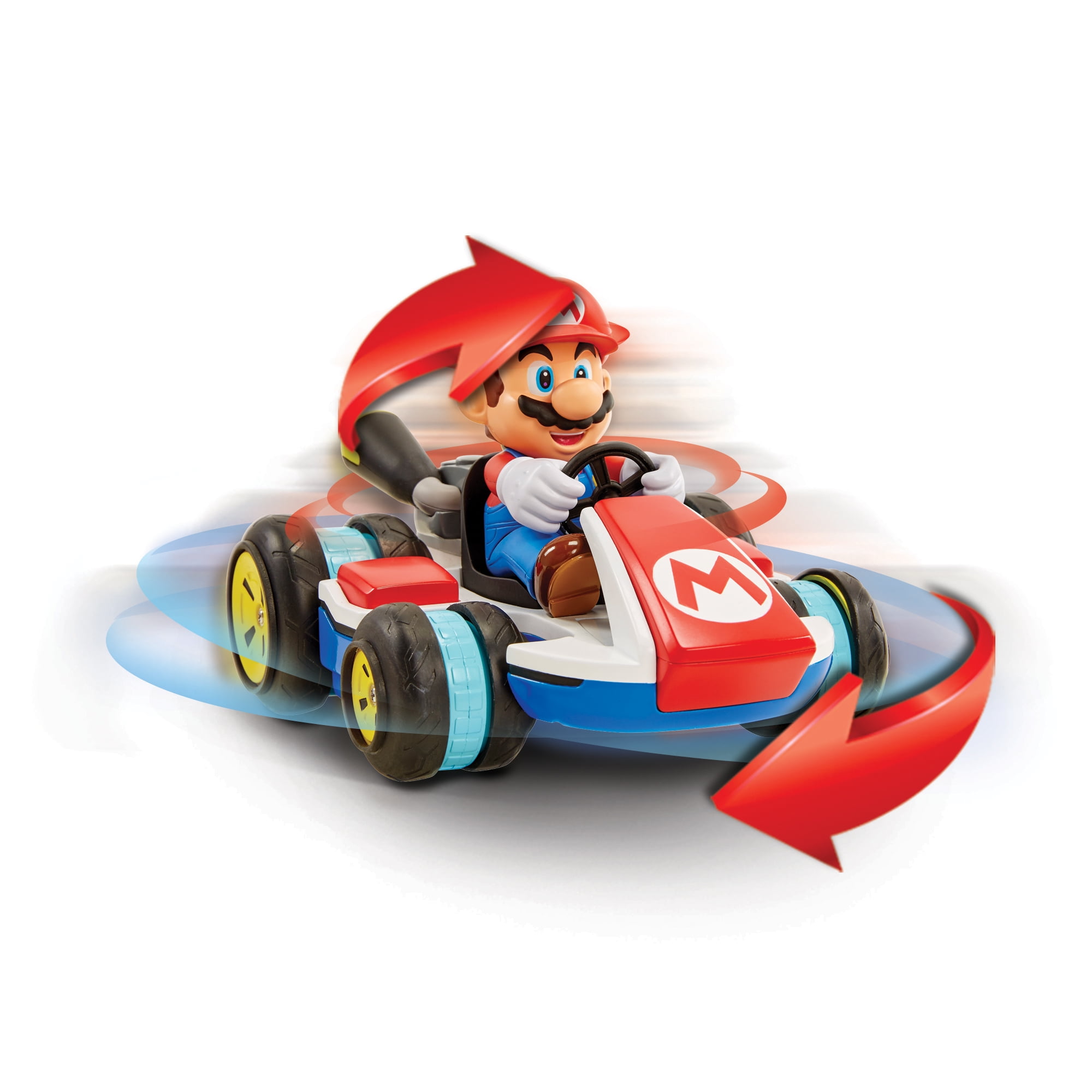 Nintendo Super Mario Radio Control Kart Anti-Gravity RC Vehicle (Red, 100 ft Range) 3kjx4