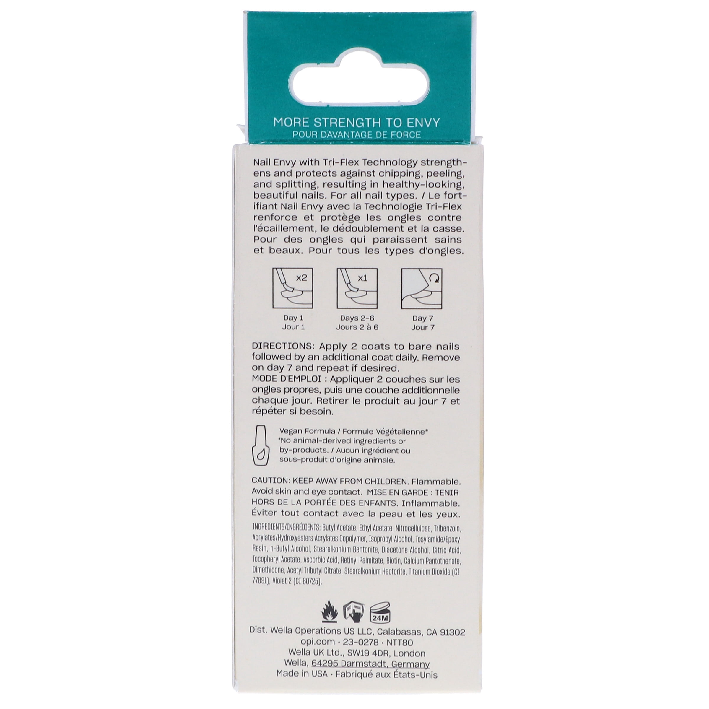 OPI Nail Envy Nail Strengthener, Original Formula, Professional Nail Treatment (Clear, 0.5 fl oz) q7xbg