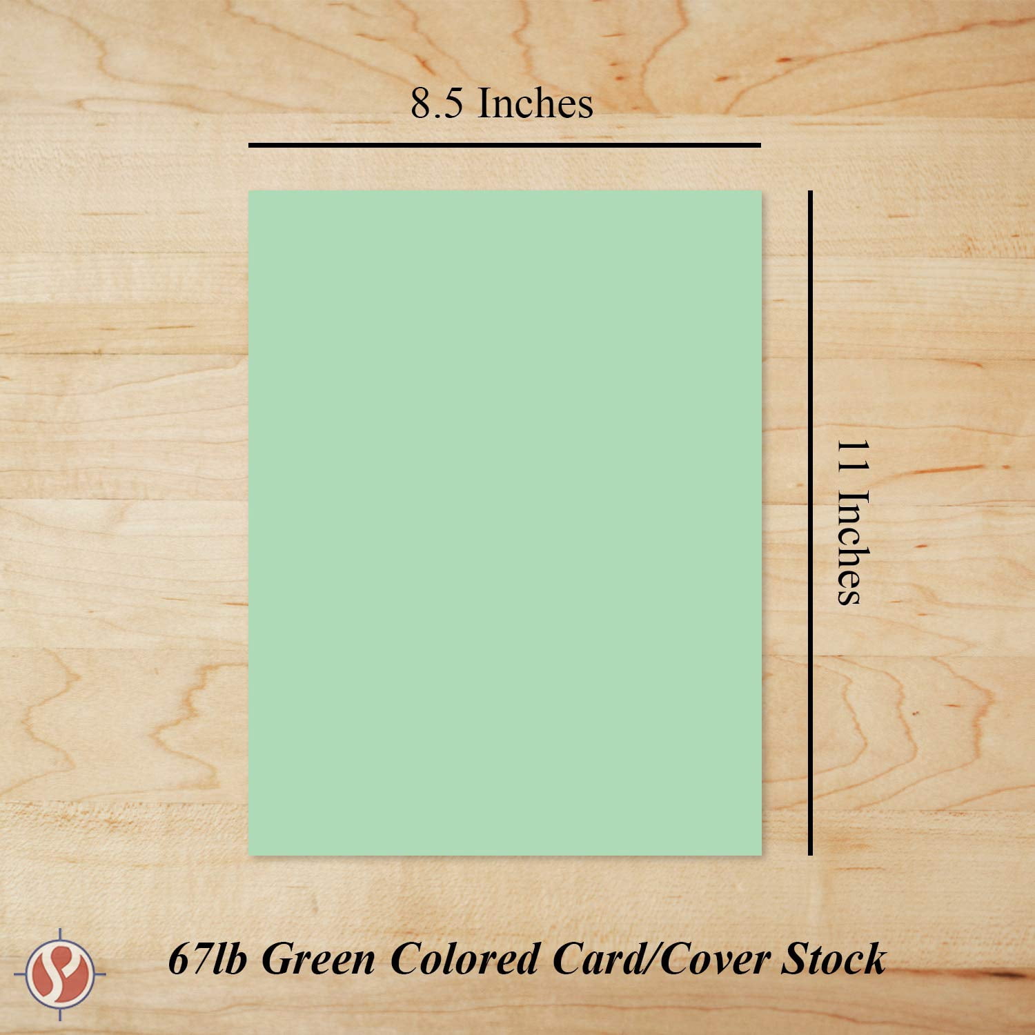 Fine Cardstock Pastel Colored Cardstock Paper (Green, 8.5 x 11 in, 250 Sheets) h231m
