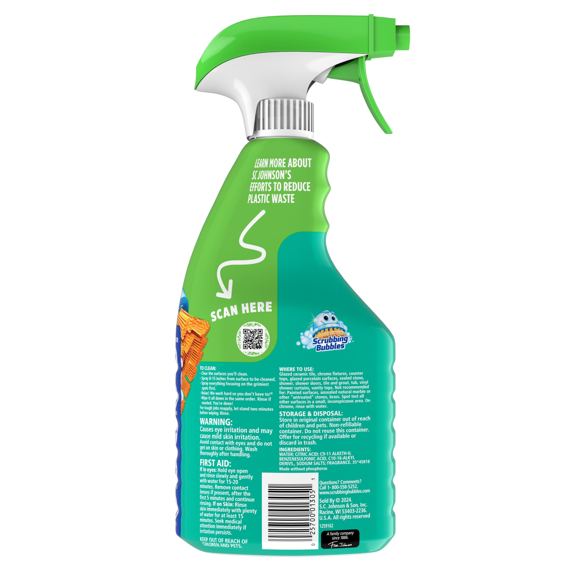 Scrubbing Bubbles Easy Clean Multi-Purpose Bathroom Cleaner Spray (32 oz) 8fm1q