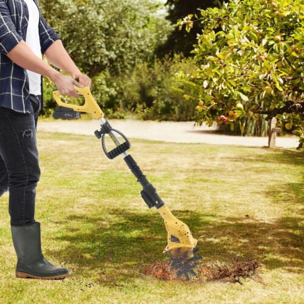 PAKKI 20V Cordless Electric Garden Tiller Cultivator (Black, 5.1 lb) ag50w