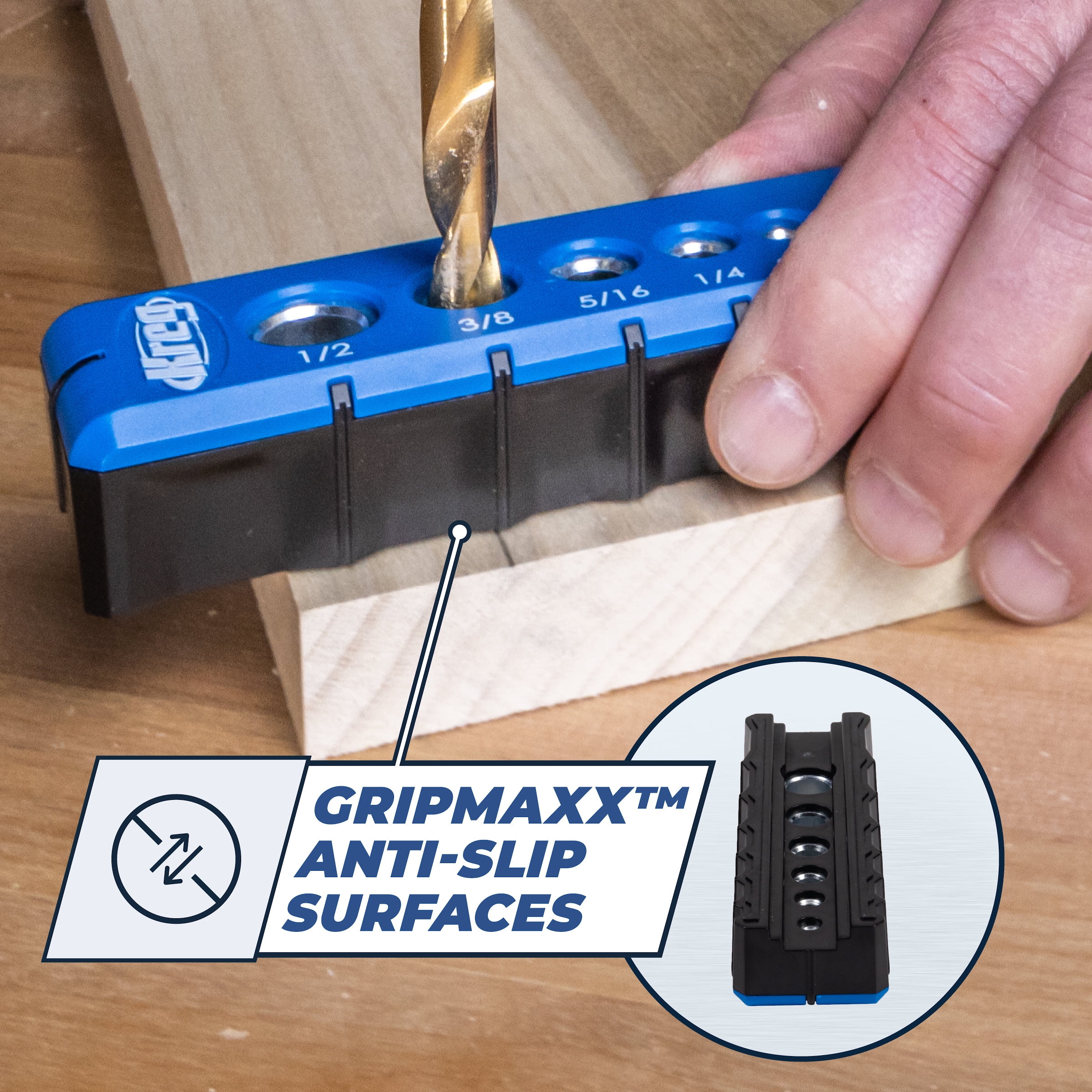 Kreg KDG-6000 Drilling Guide for Precise Woodworking (1/8 in to 1/2 in) a5124