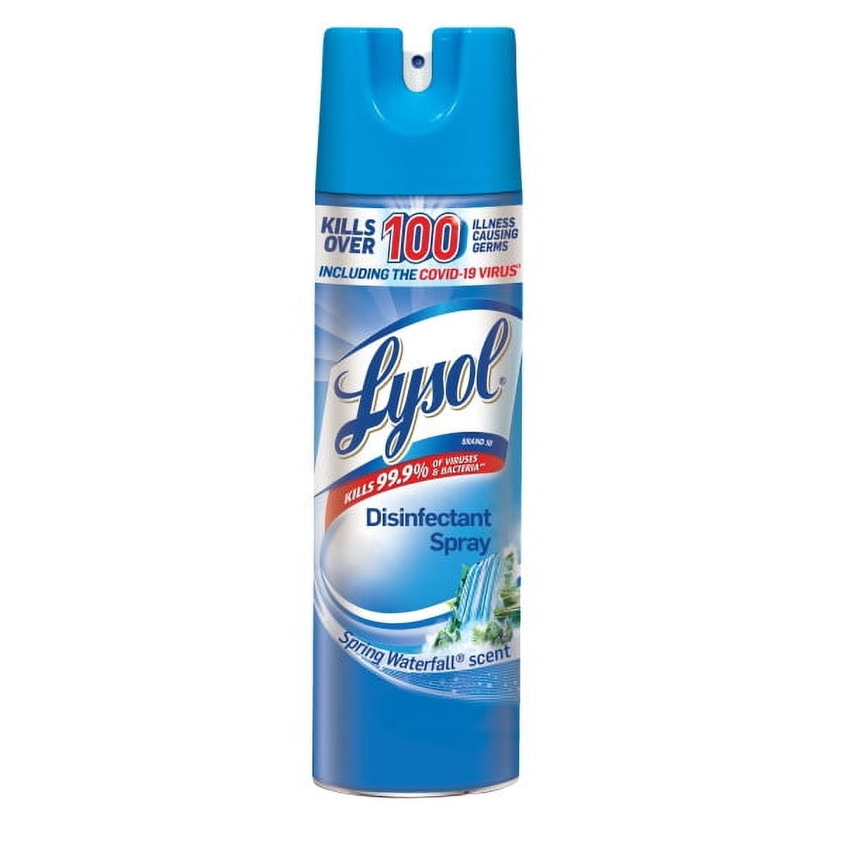 Lysol Disinfectant Spray, Spring Waterfall Scent, Multi-Surface Sanitizer (6 Pack, 19 oz) cxepl