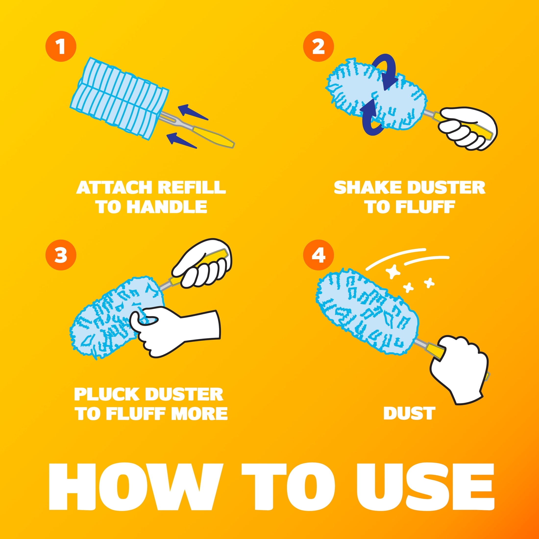 Swiffer Duster Refills, Unscented, Dust Trapping Cleaning Cloths (18 Count) b9o9l