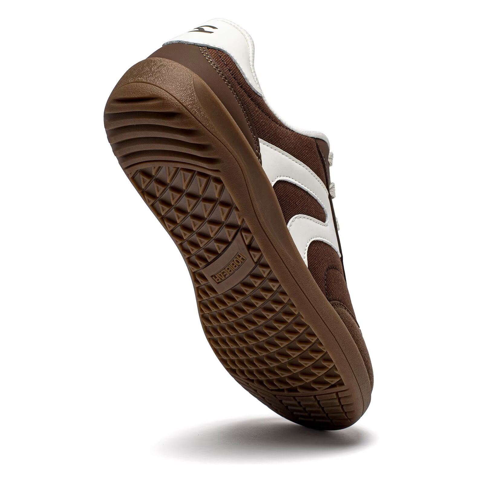 Hobibear Barefoot Shoes Wide Toe Box Zero-Drop Fashion Sneakers (Brown, 10 US) 2dtls