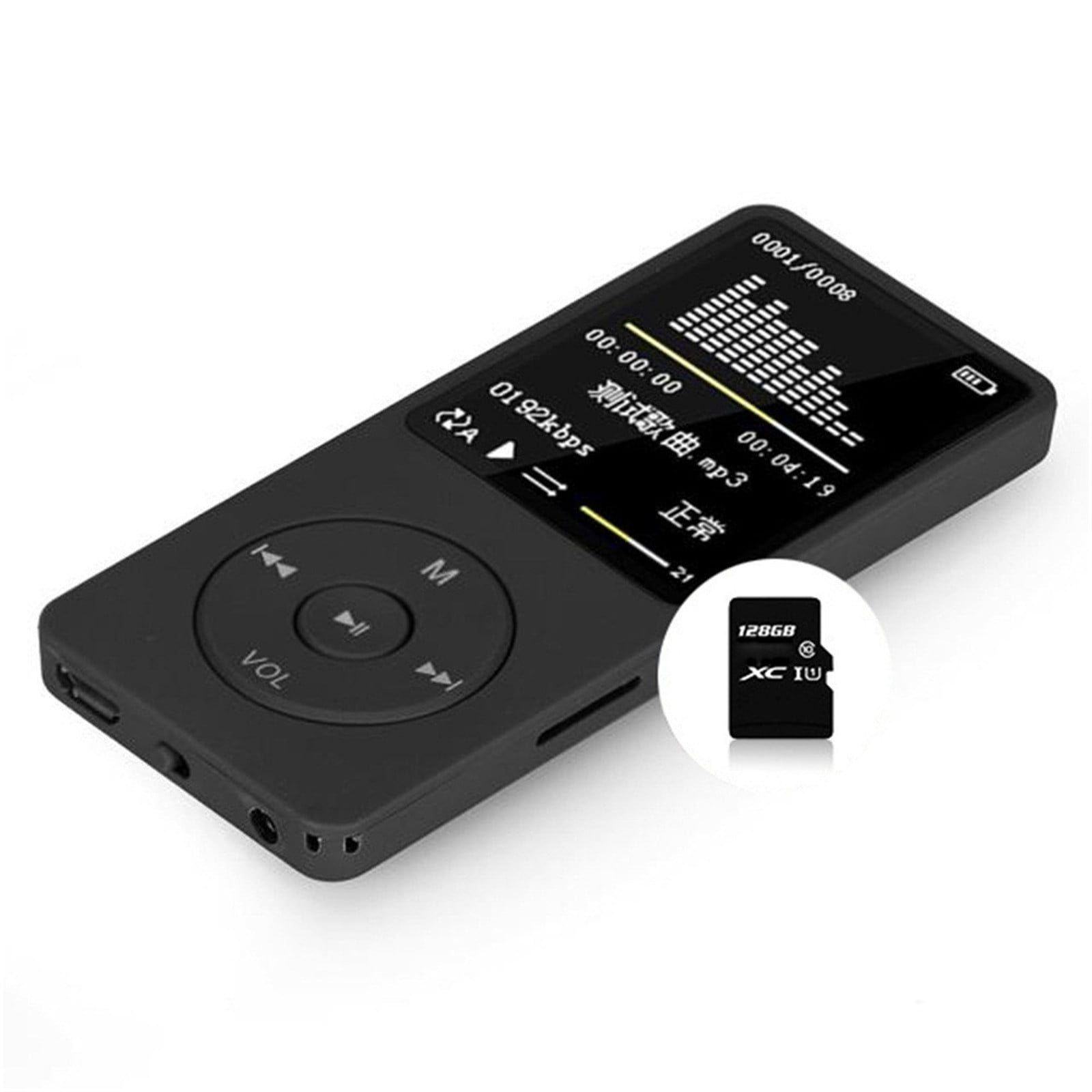 syligr Portable MP3 MP4 Player with 1.8 in Screen, Lossless Sound, FM Radio, Voice Recorder (Black, 1.1 oz) 964d5