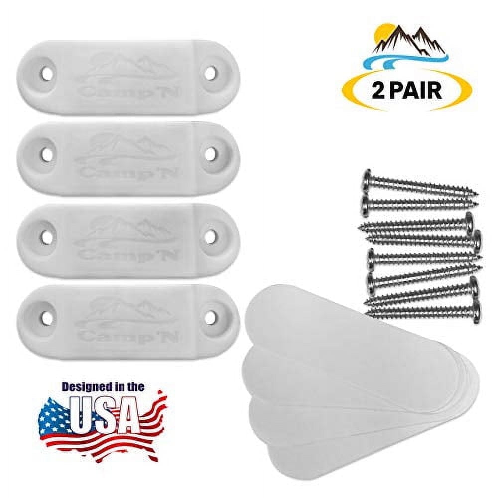 Camp'N RV Magnetic Door Catch Holder (White, 2-Pair) k8q9n