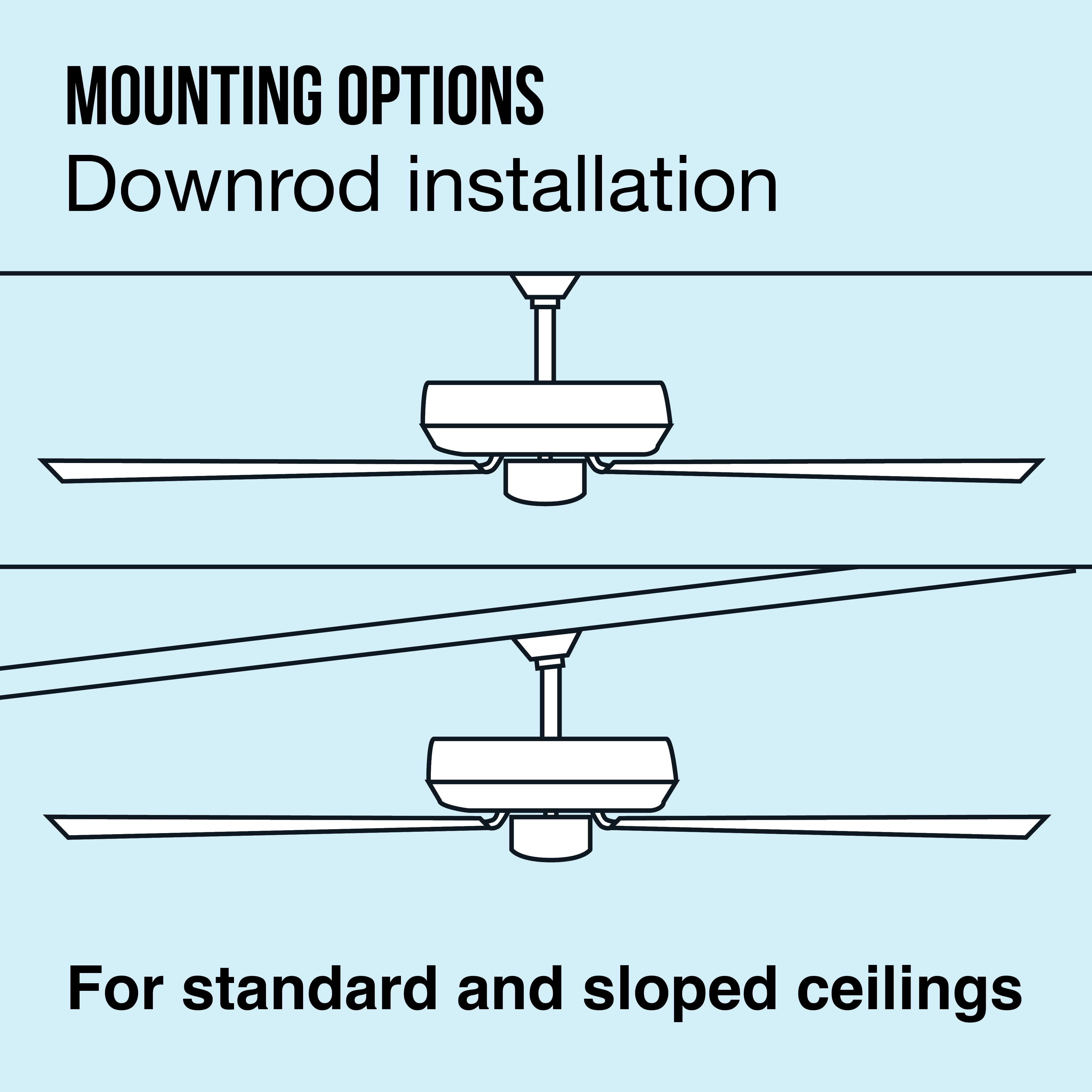 Mainstays 52 in Ceiling Fan with Light Kit, Reversible Motor, 5 Blades (Oil Rubbed Bronze, 52 in) mvlon
