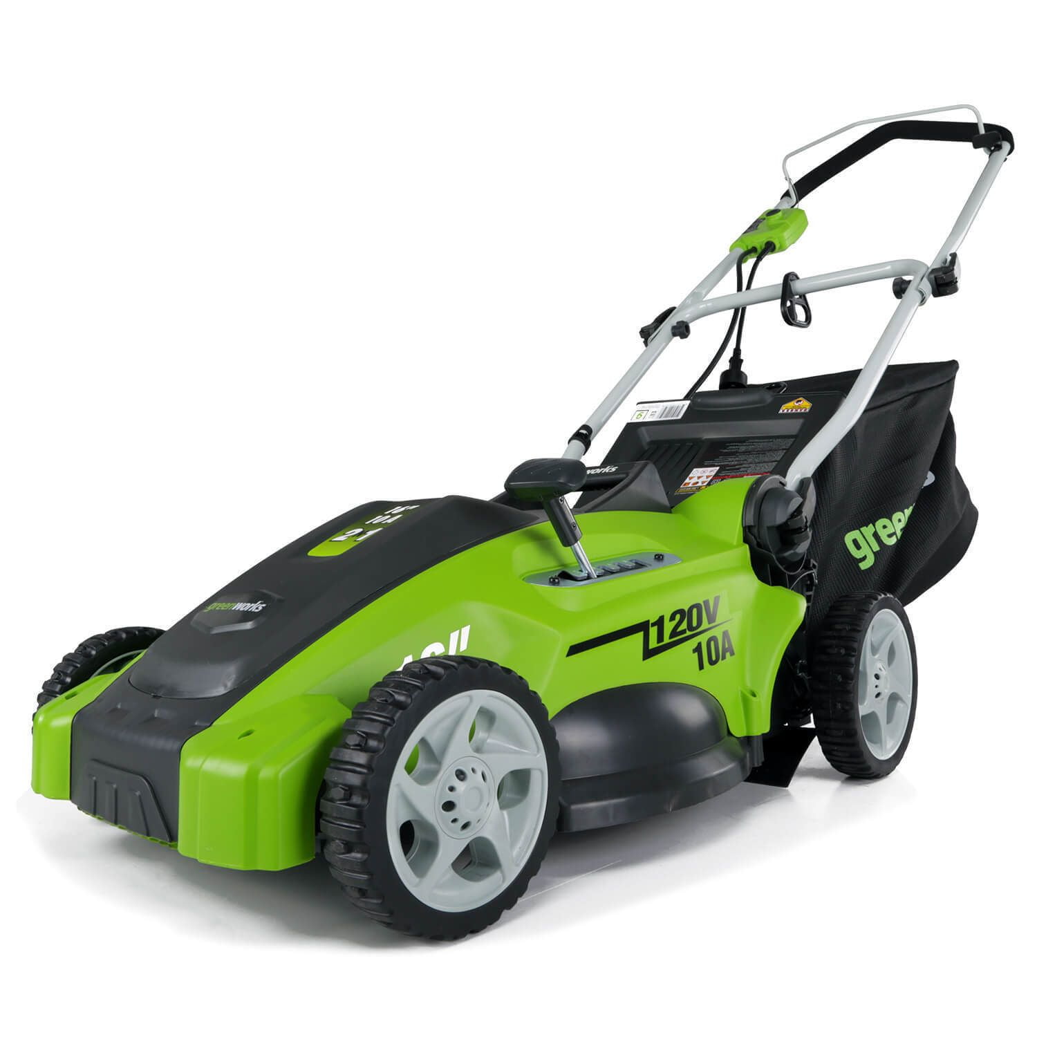 Greenworks 10 Amp 16-inch Corded Electric Walk-Behind Push Lawn Mower (Green, 16 in) kln77