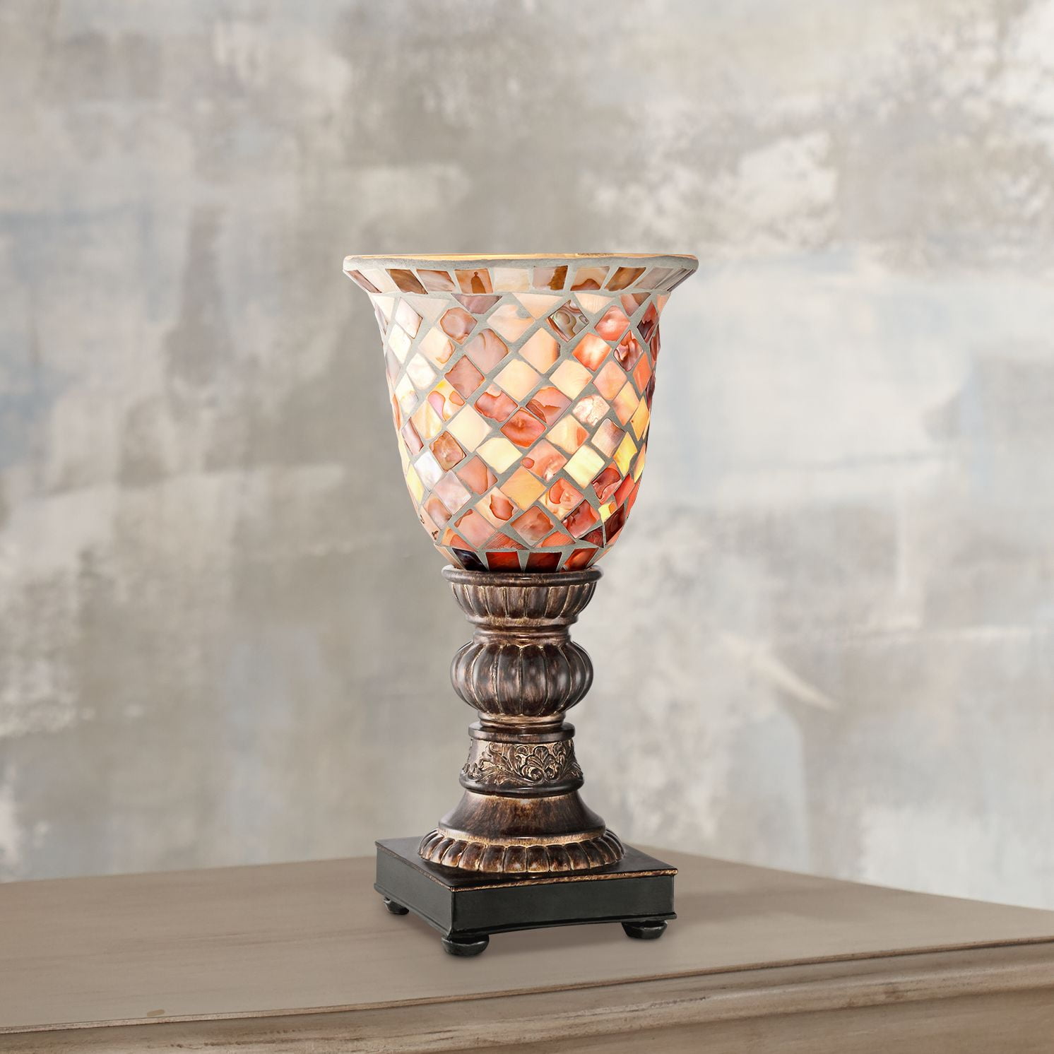 Regency Hill Traditional Uplight Accent Table Lamp (Bronze, 12 in) 0mw2h
