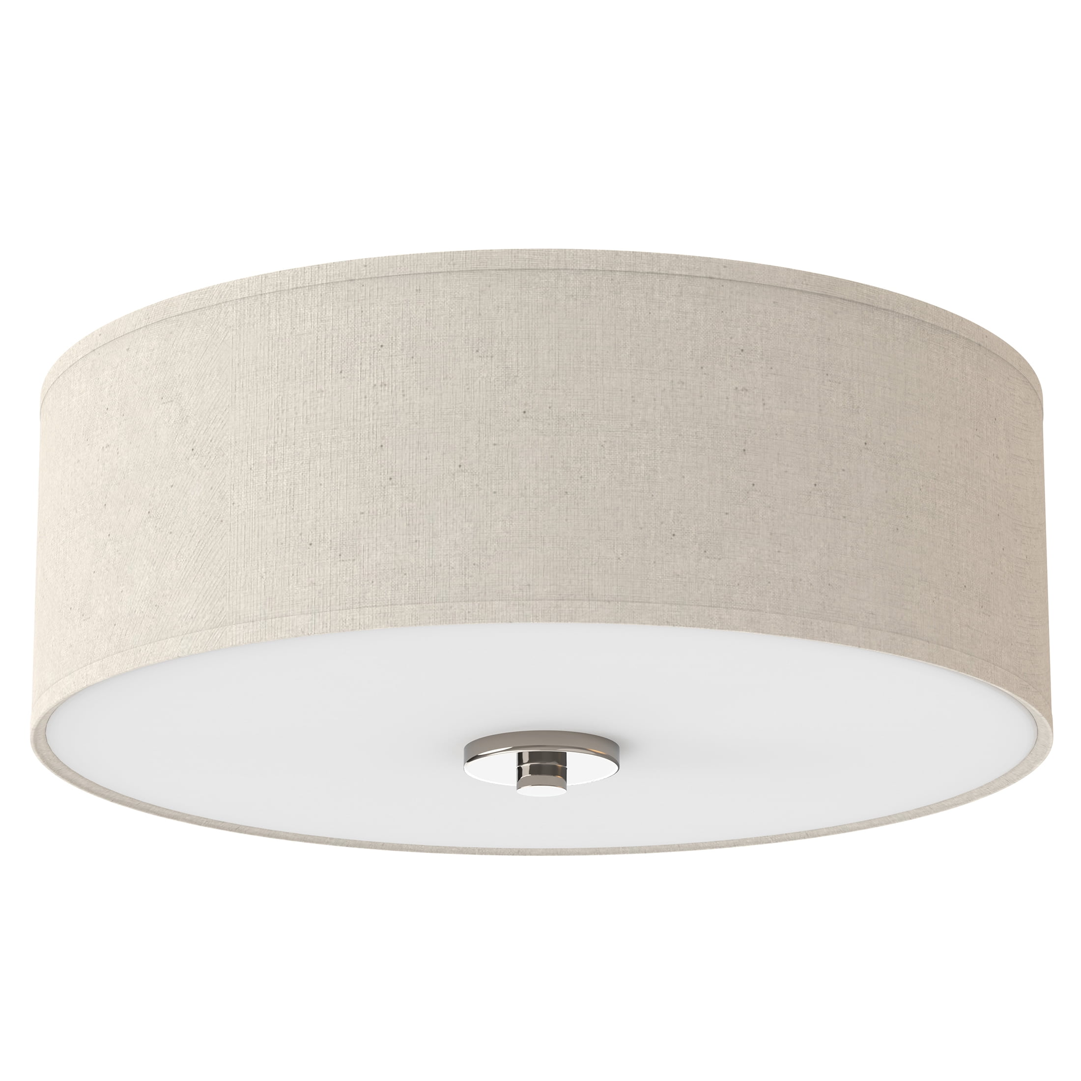 Progress Lighting Inspire Collection Two-Light Flush Mount Ceiling Fixture (Brushed Nickel, 13 in) 8szt6