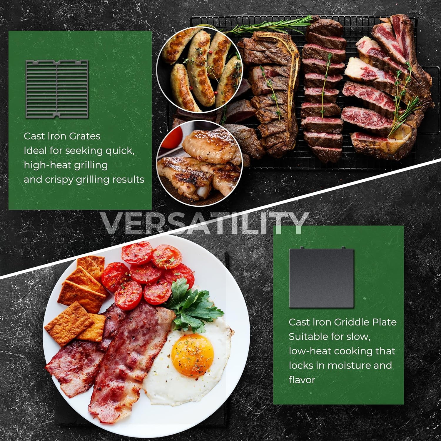 Brand Man Grills 6-Burner Built-In Gas Grill (Silver, 860 sq in) z58fl