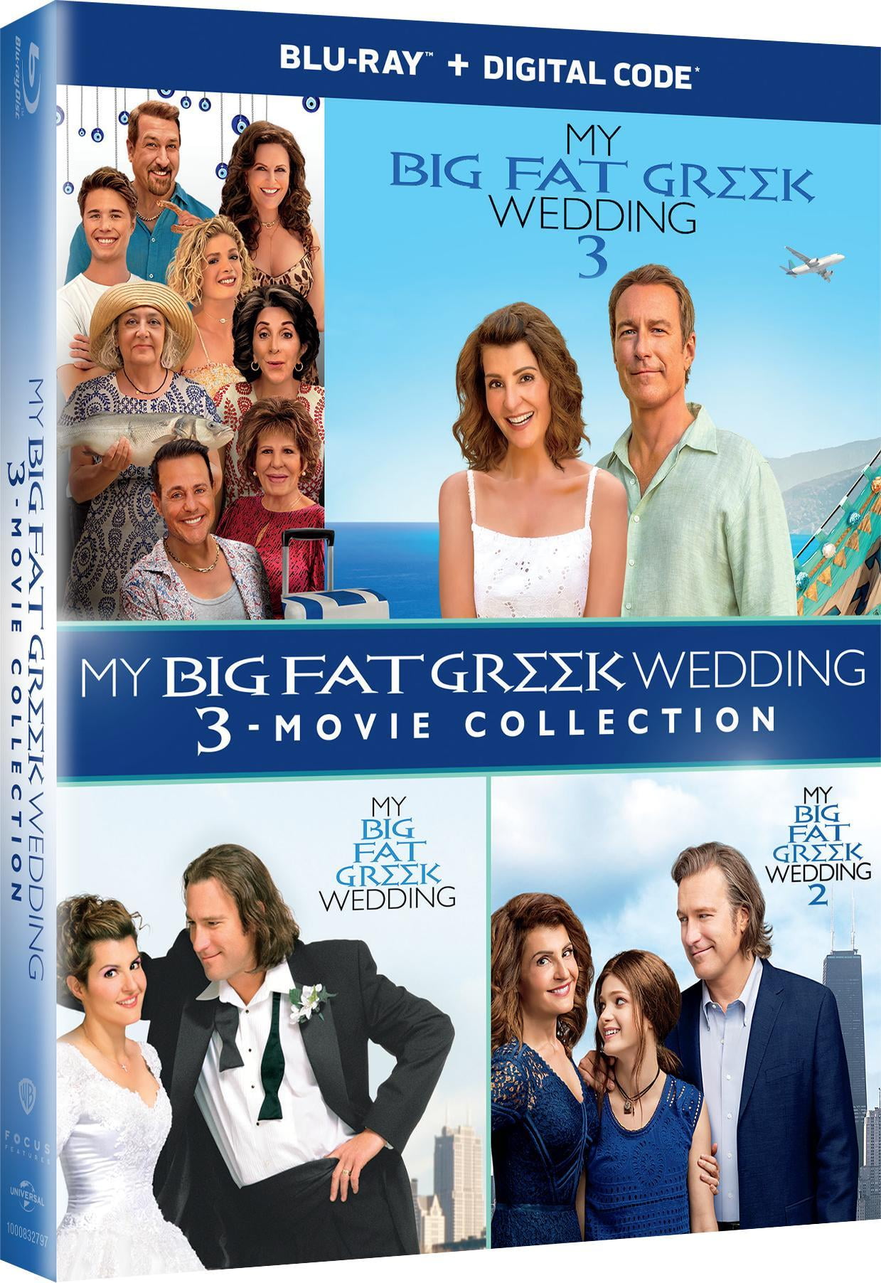 SDS My Big Fat Greek Wedding 3-Movie Collection (Blu-ray + Digital Copy, 3 Disc Set) 00g91