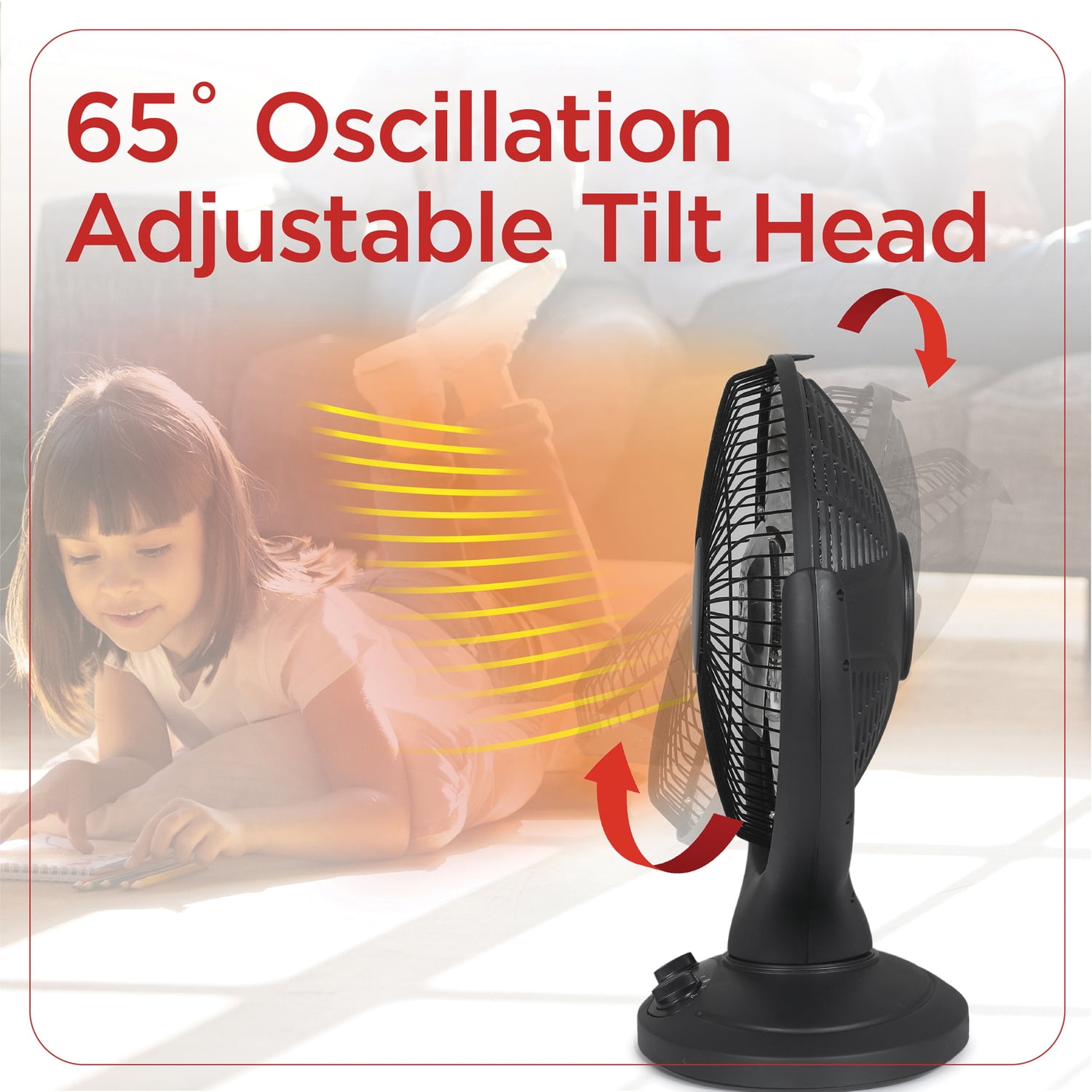 BLACK+DECKER Oscillating Radiant Dish Ceramic Heater (Black, 14 in) ywiil