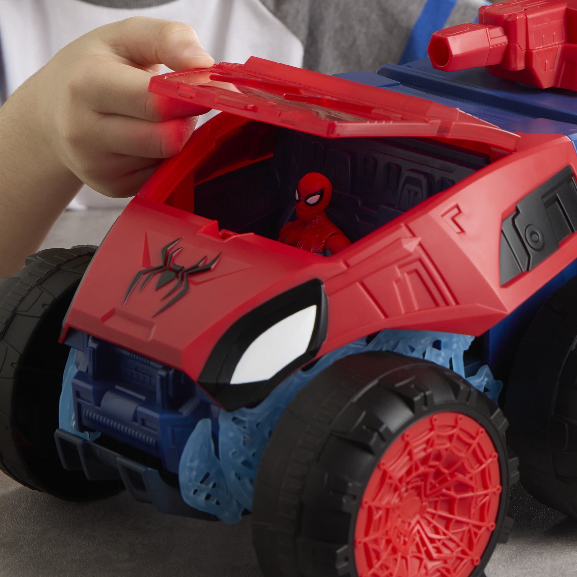 Spider-Man Marvel Brand New Day 2-In-1 Super Chompin Tank Action Figure and Toy Vehicle (4.5 in) e14x0