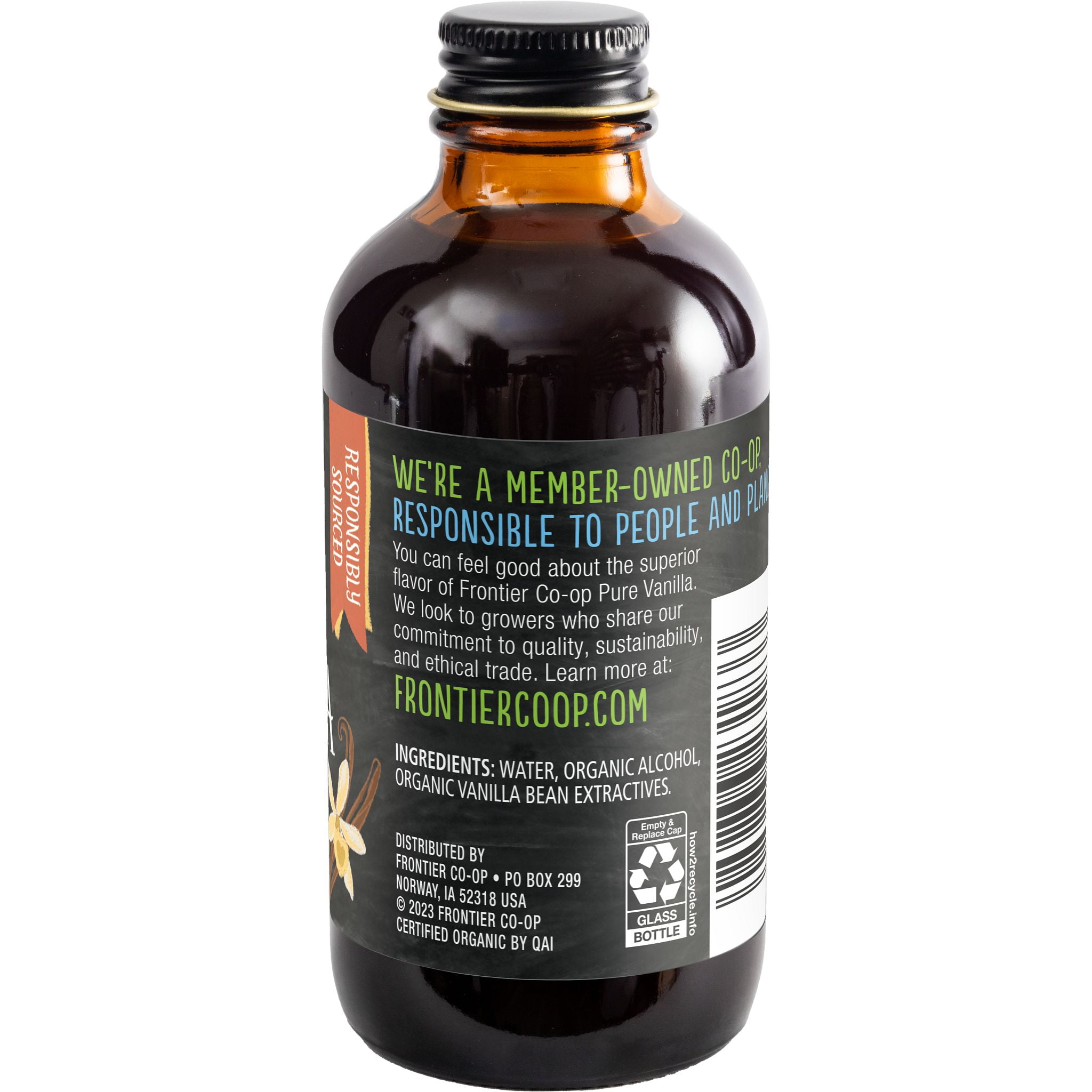 Frontier Co-op Organic Pure Vanilla Extract (Brown, 4 fl oz) mvw93