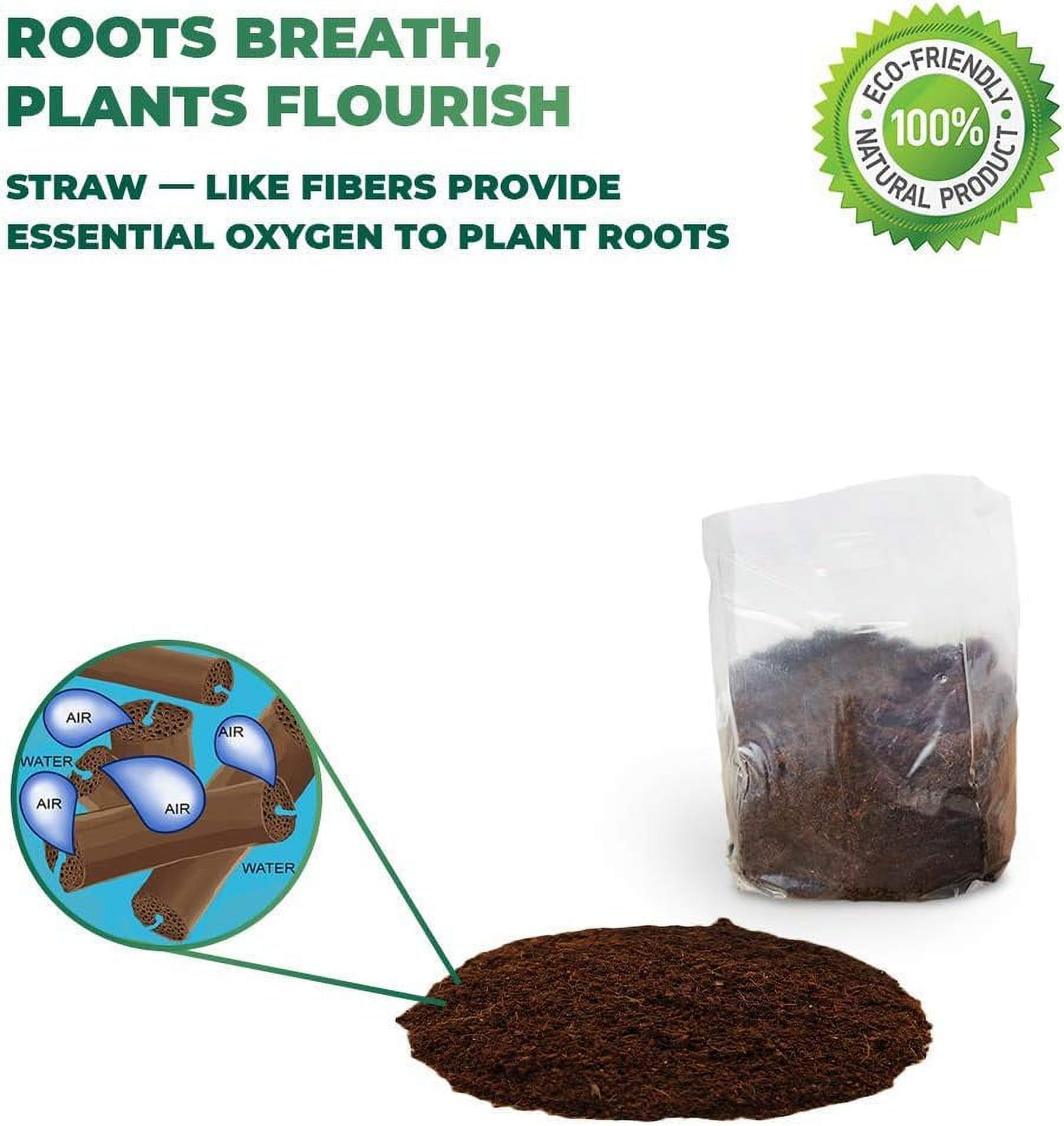 Window Garden Organic Fiber Potting Soil Mix with Hydrating Bag (10 qt) gc34c