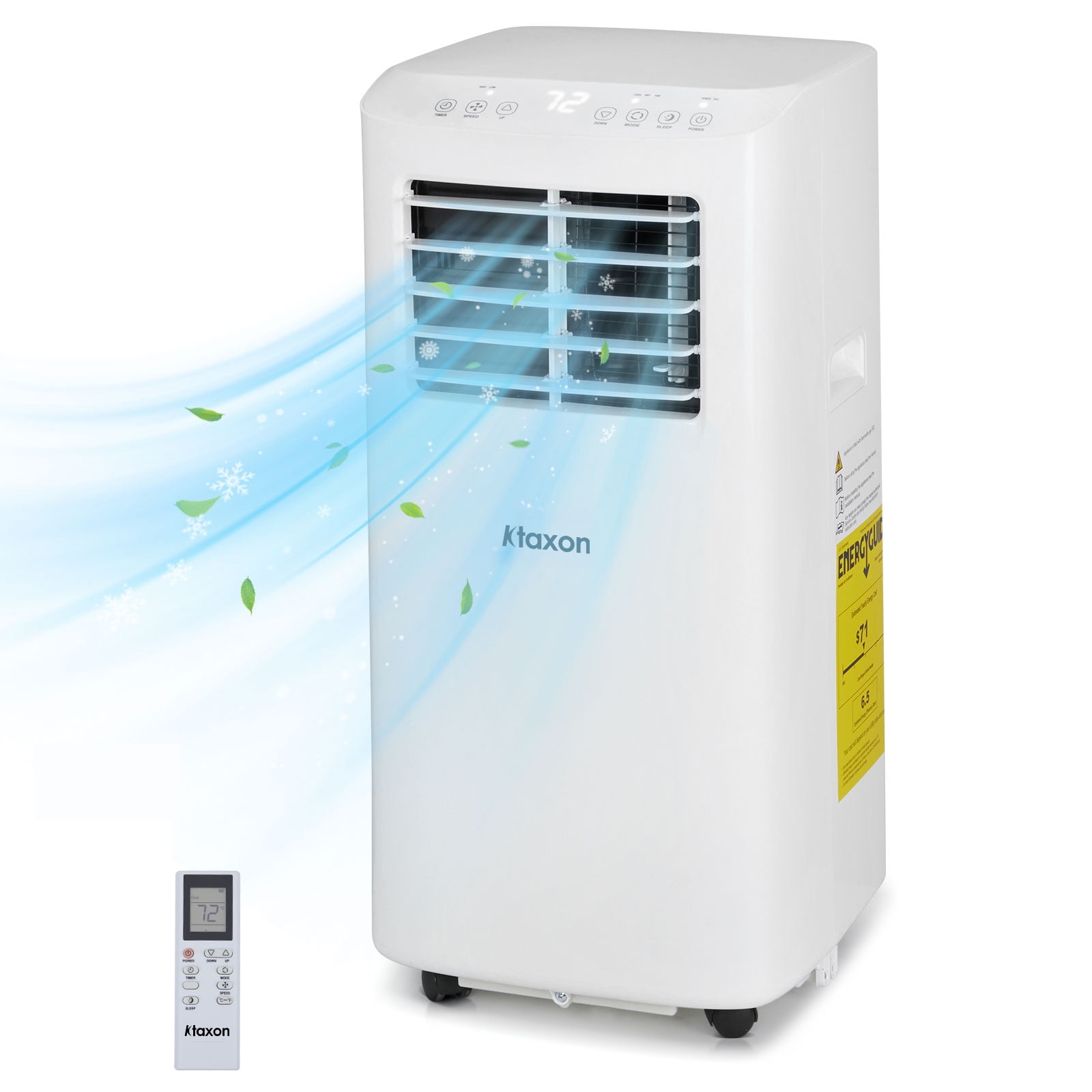Ktaxon Portable Air Conditioner and Dehumidifier with Remote Control and Window Kit (White, 300 sq ft) oegz6