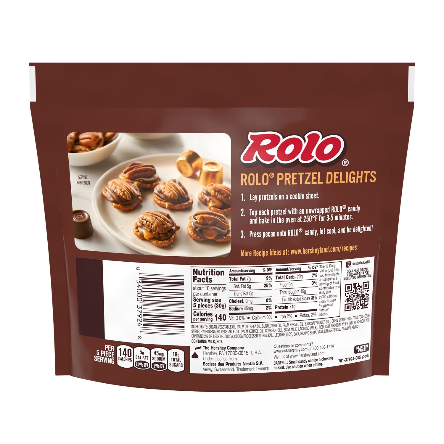 ROLO Rich Chocolate Caramels Candy, Creamy Caramel Filled Chocolate Treats (10.6 oz) 031q9