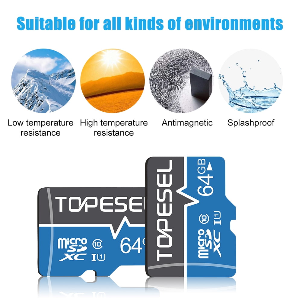 Topesel microSDXC Memory Card with Adapter (Black, 2 Pack, 128GB Total) 5j32o - Image 8