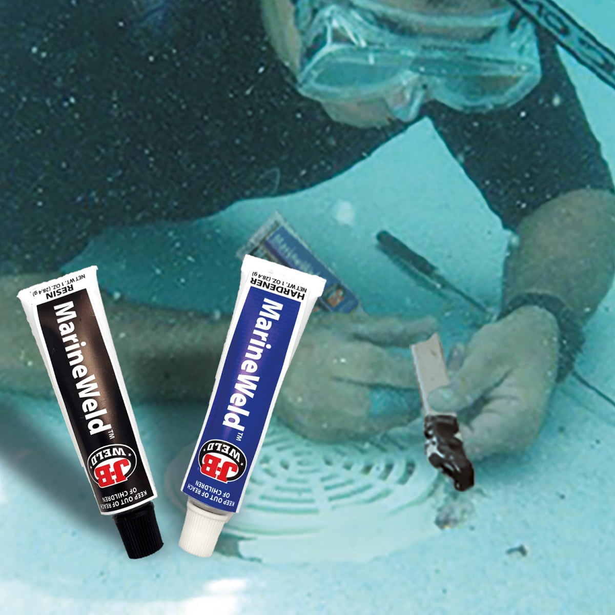 J-B Weld 8272 MarineWeld Epoxy Adhesive (Grey, 2 oz) y0hc0 - Image 6